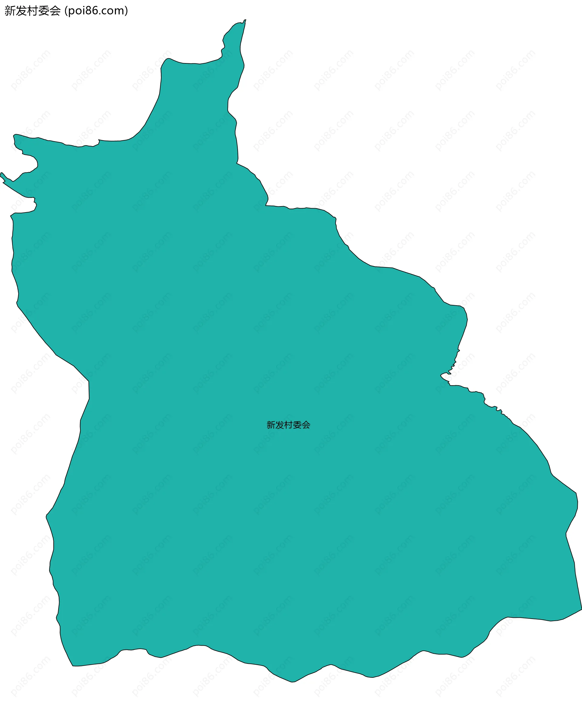 新发村委会边界地图