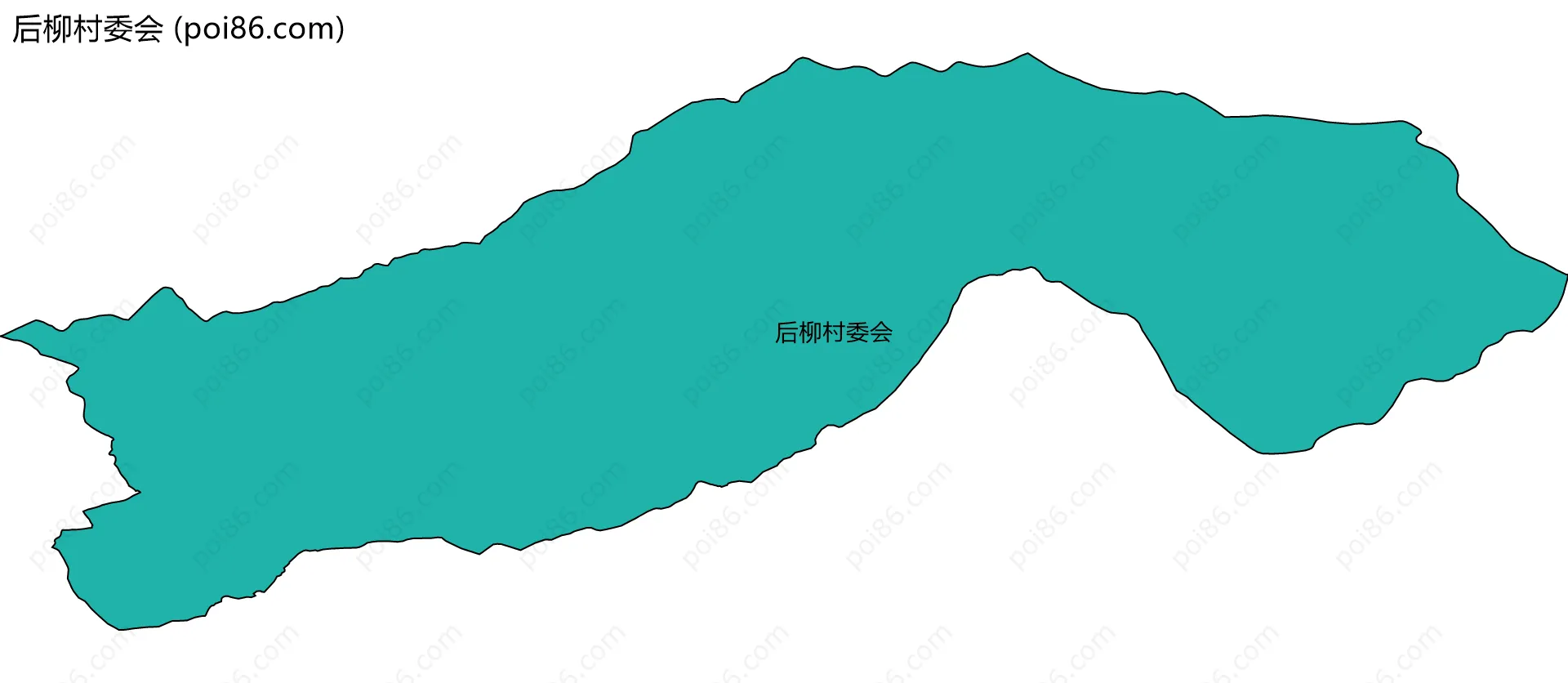 后柳村委会边界地图