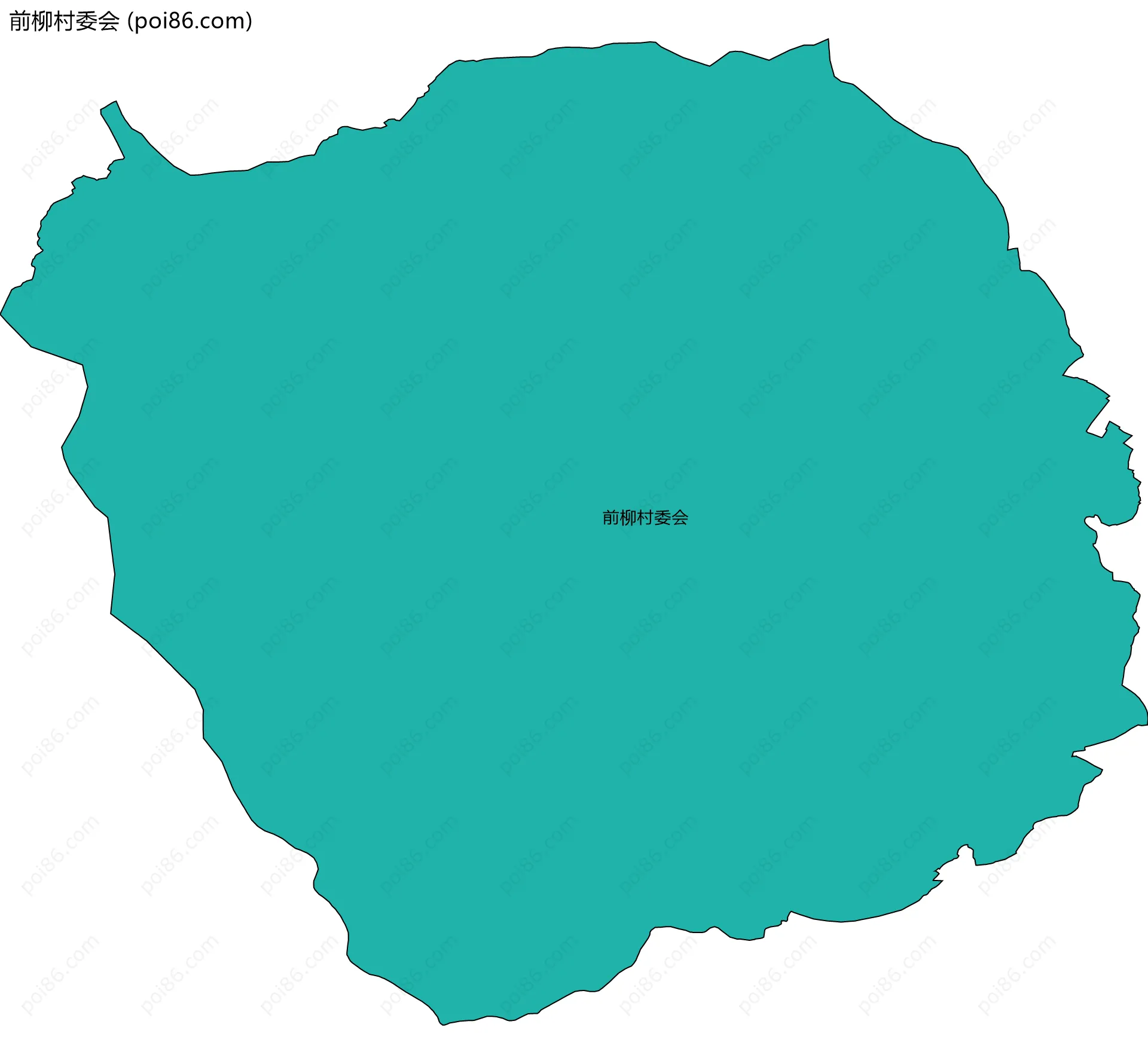 前柳村委会边界地图