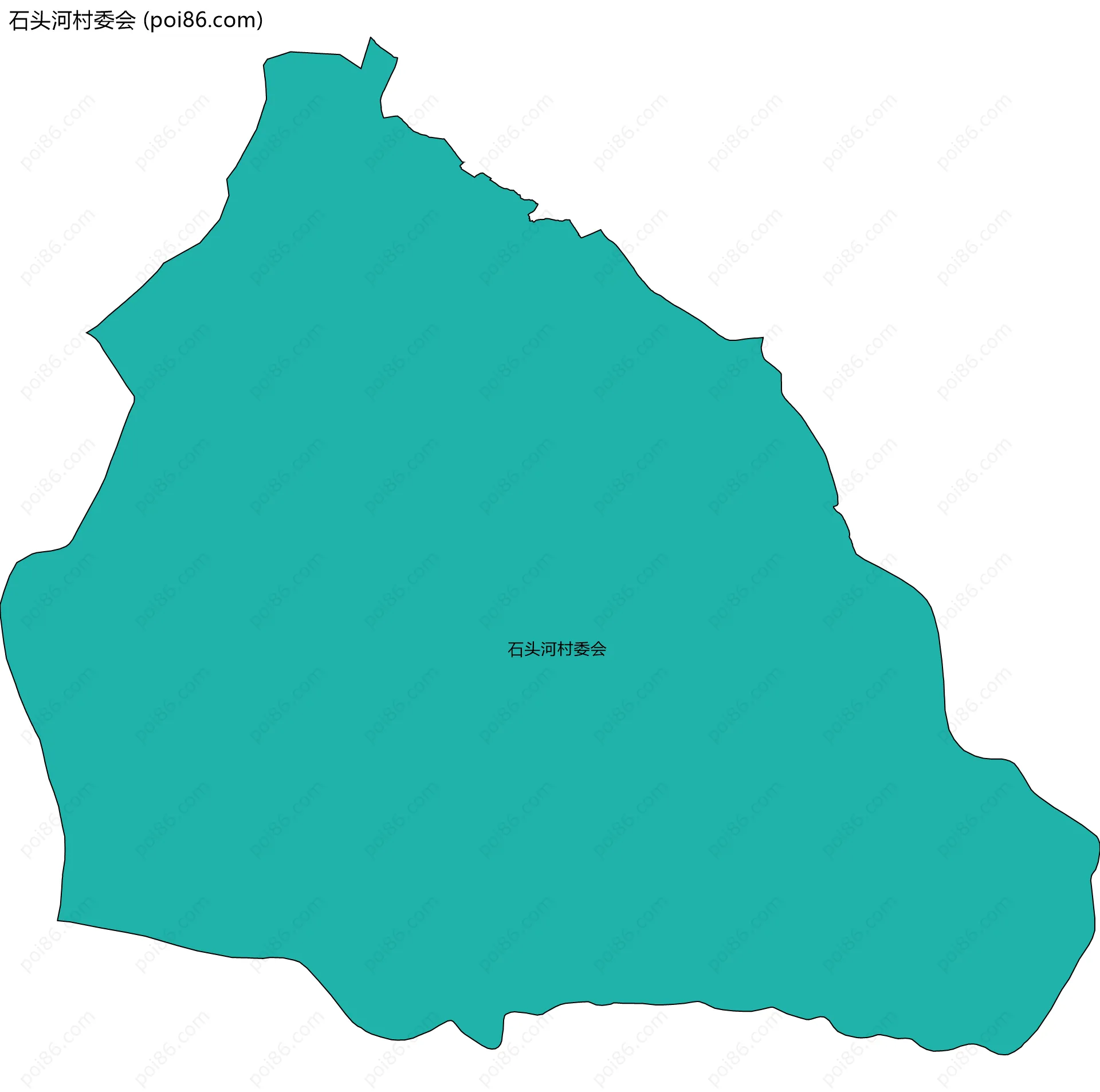 石头河村委会边界地图