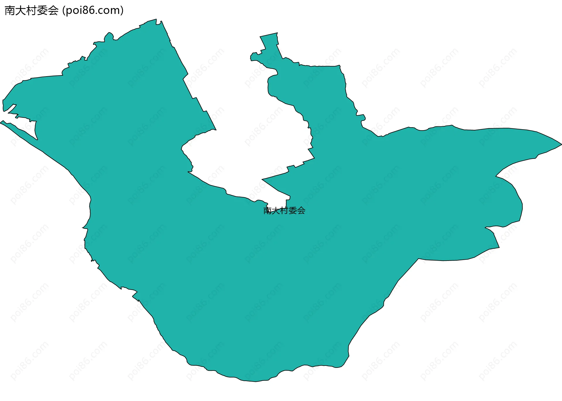 南大村委会边界地图