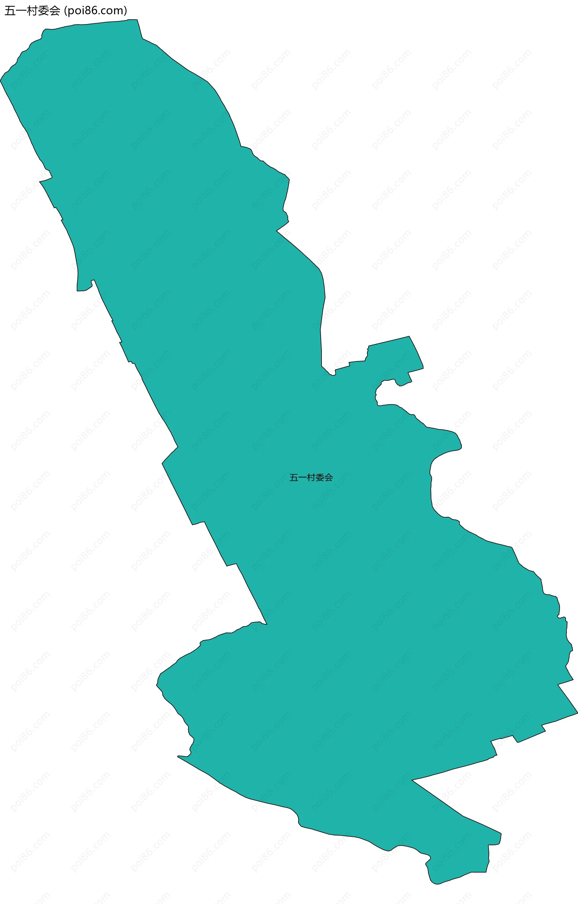 五一村委会边界地图