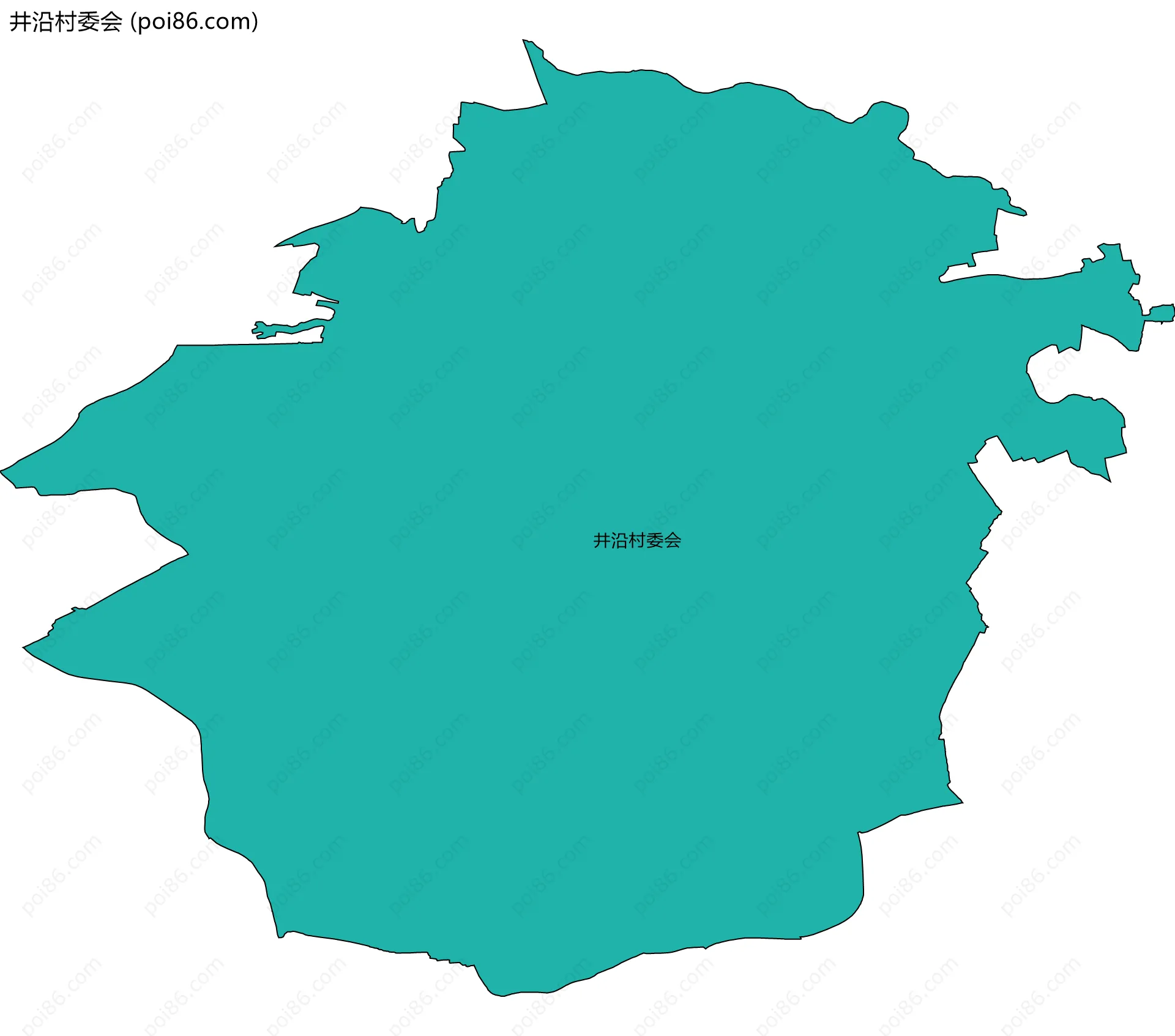 井沿村委会边界地图