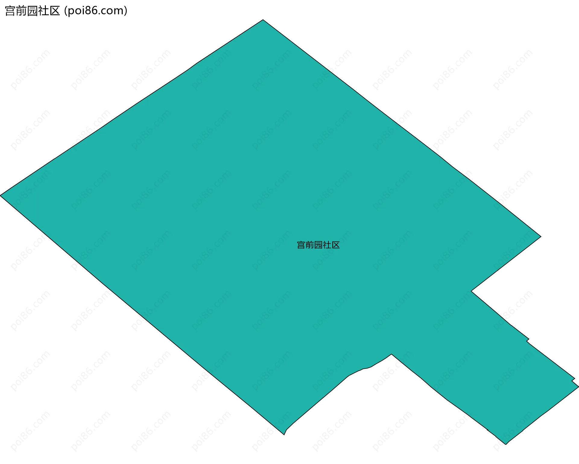 宫前园社区边界地图