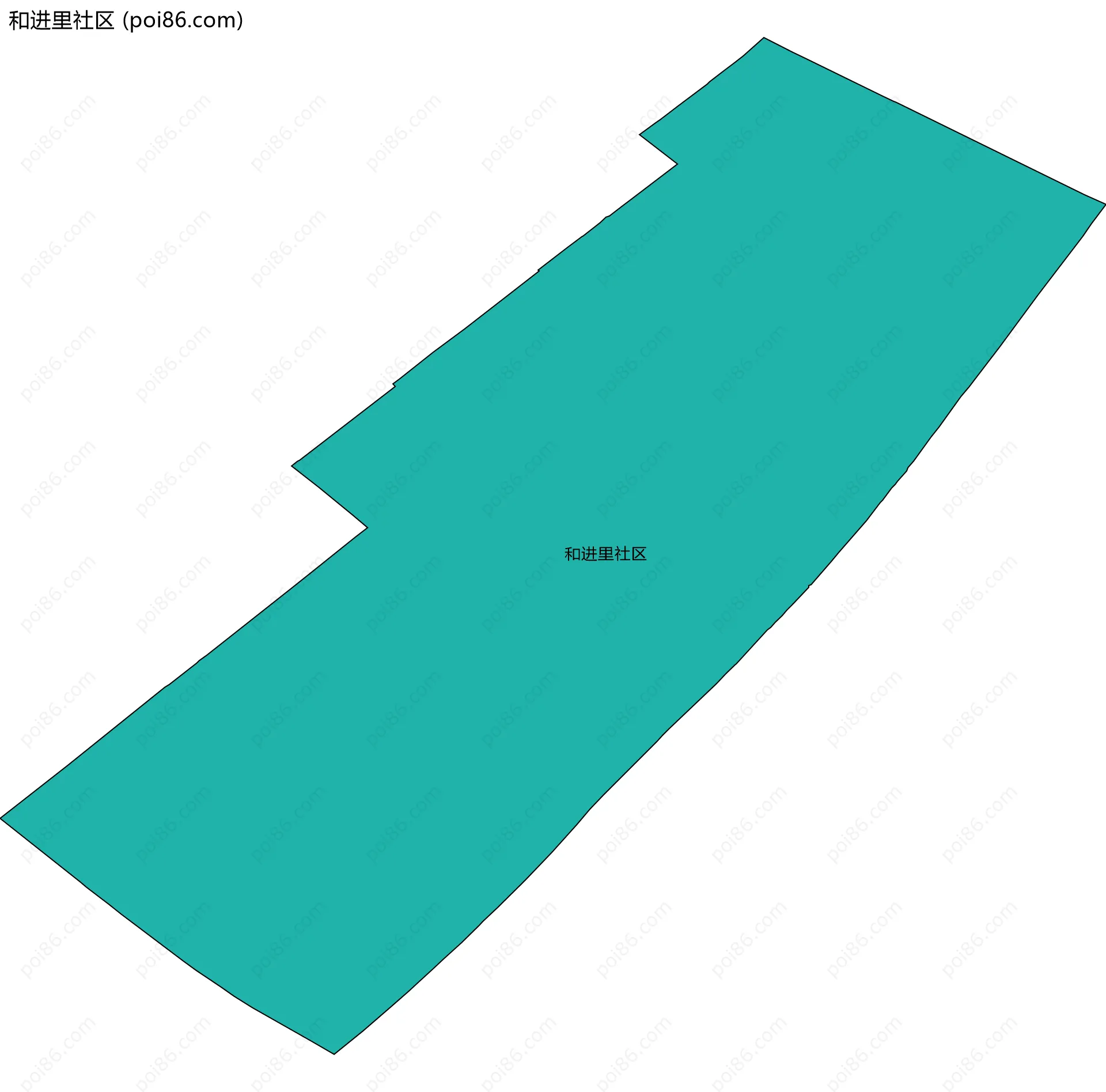 和进里社区边界地图