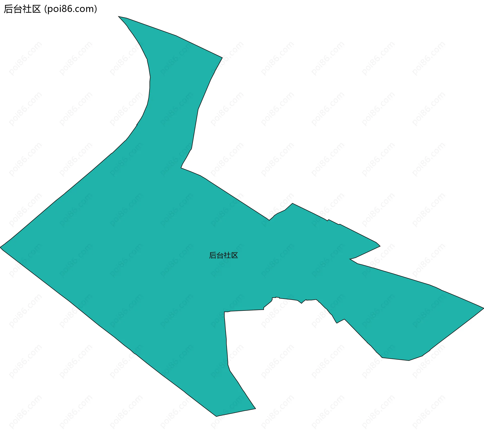 后台社区边界地图