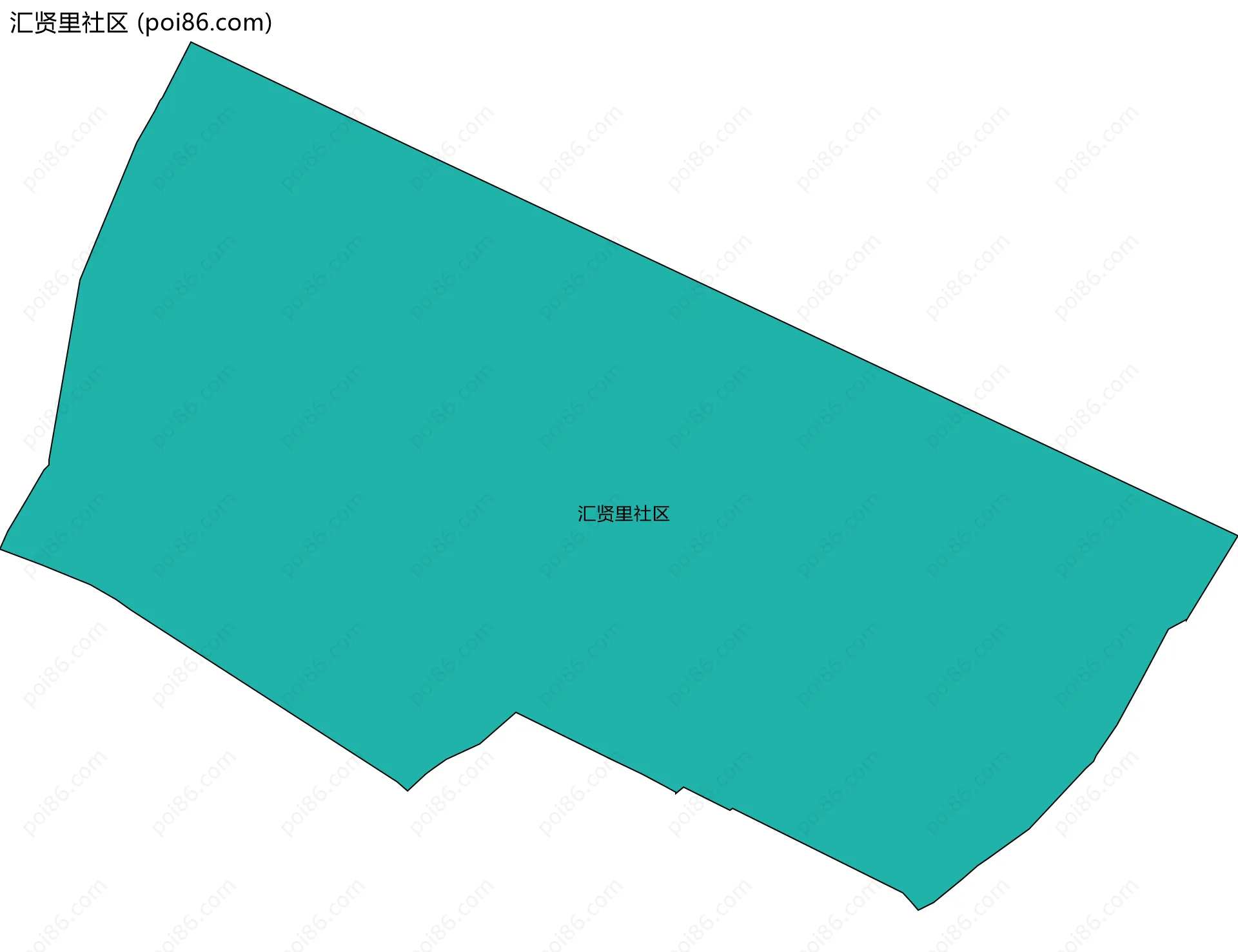汇贤里社区边界地图