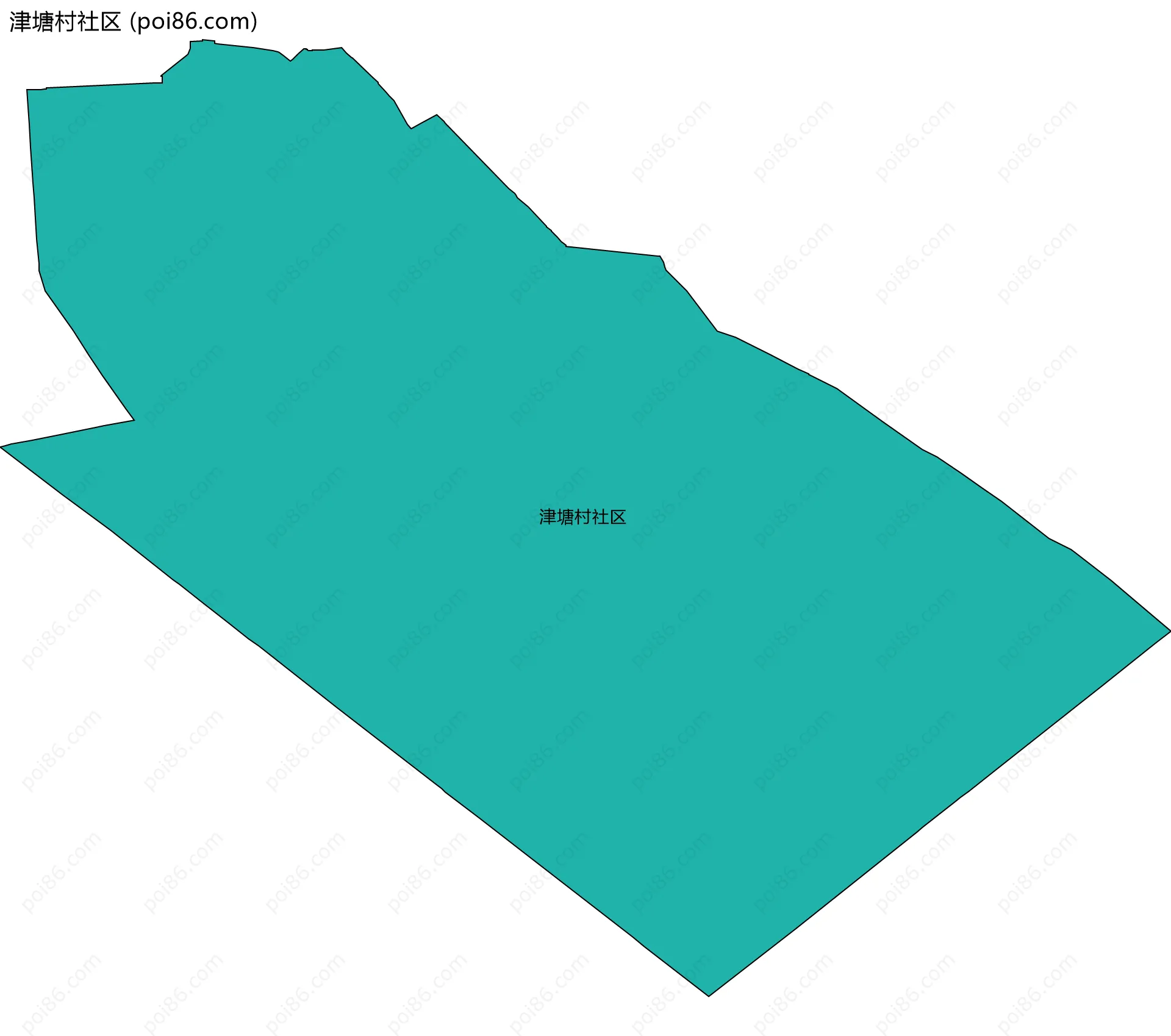 津塘村社区边界地图