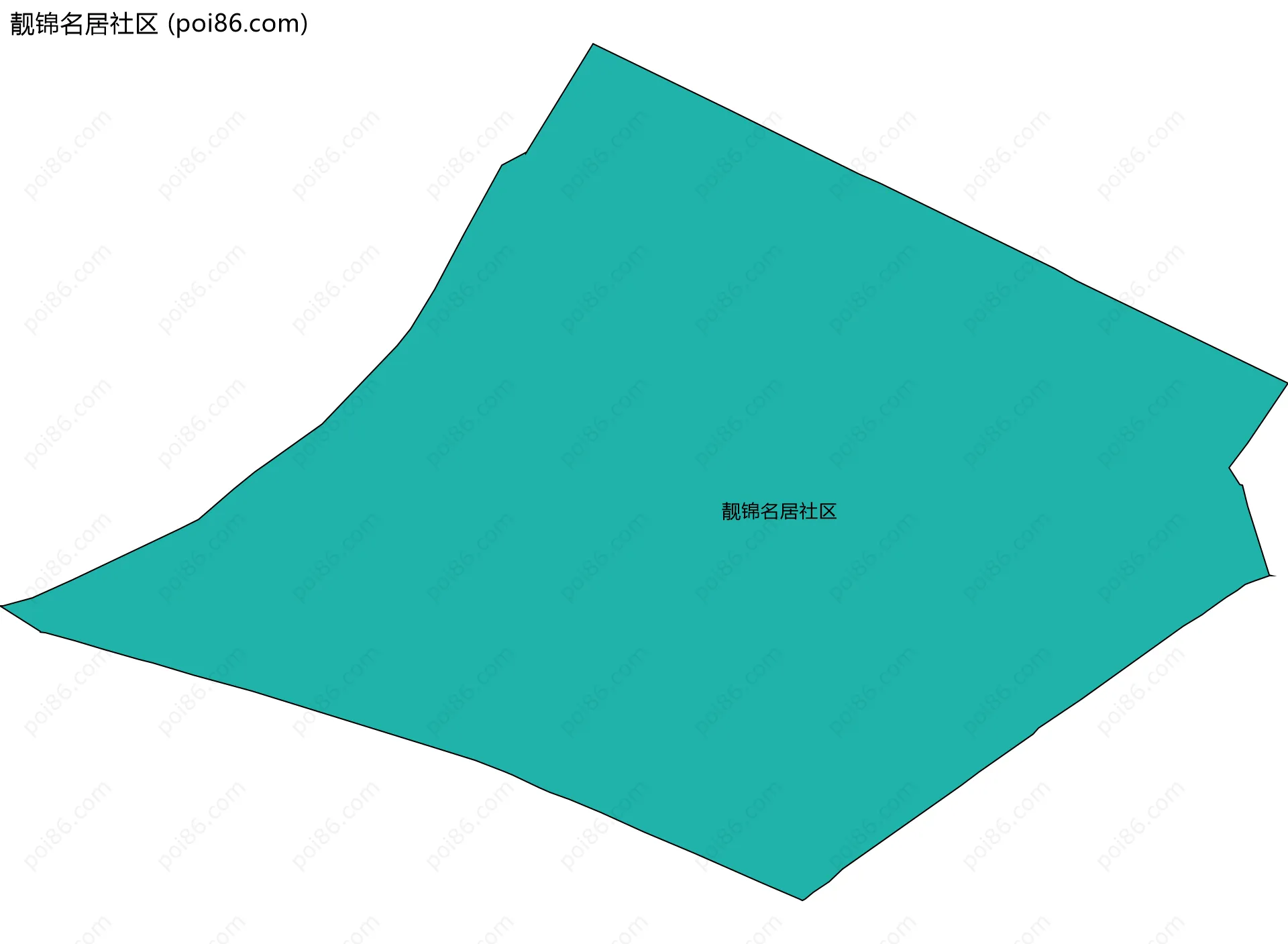 靓锦名居社区边界地图