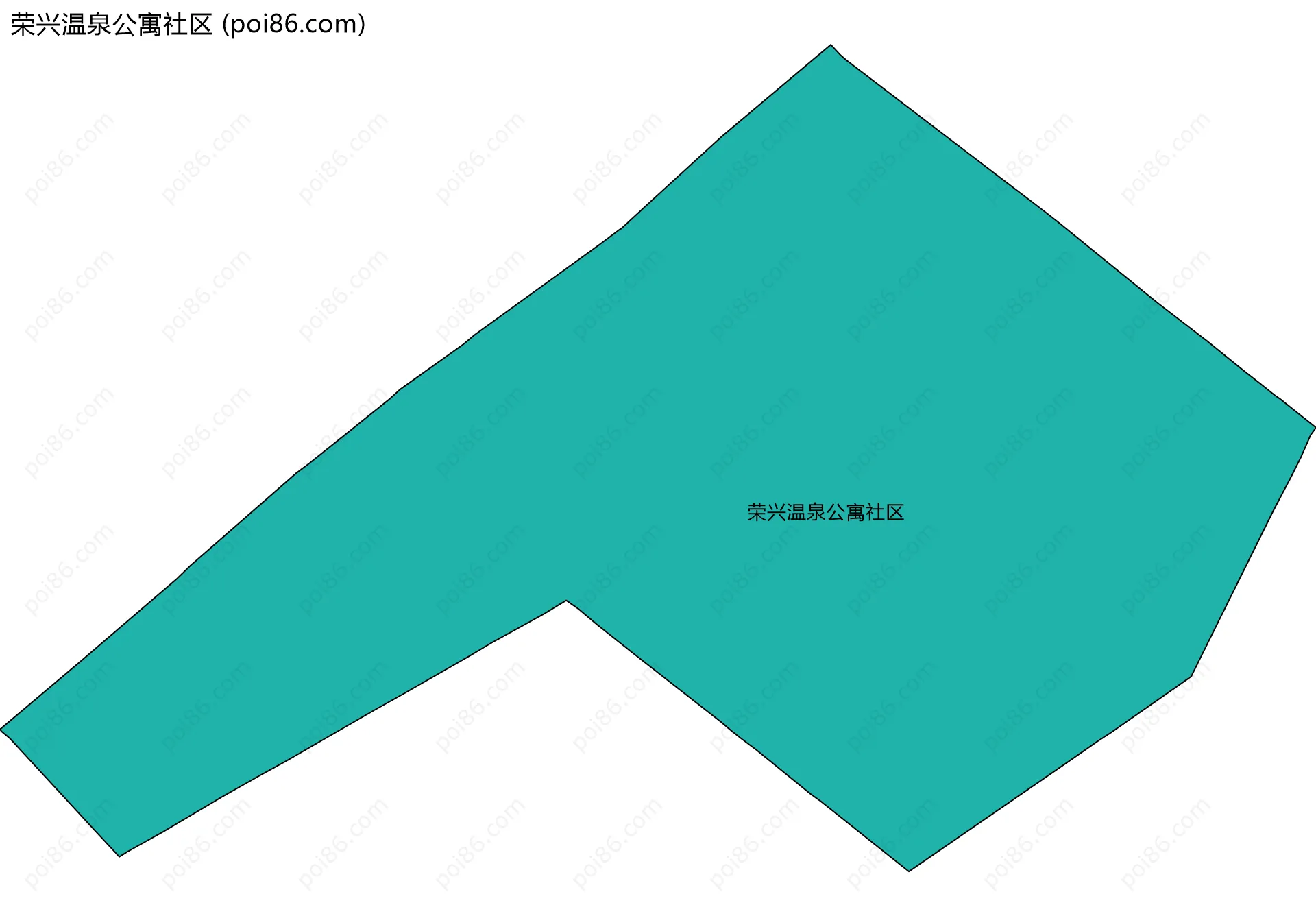 荣兴温泉公寓社区边界地图