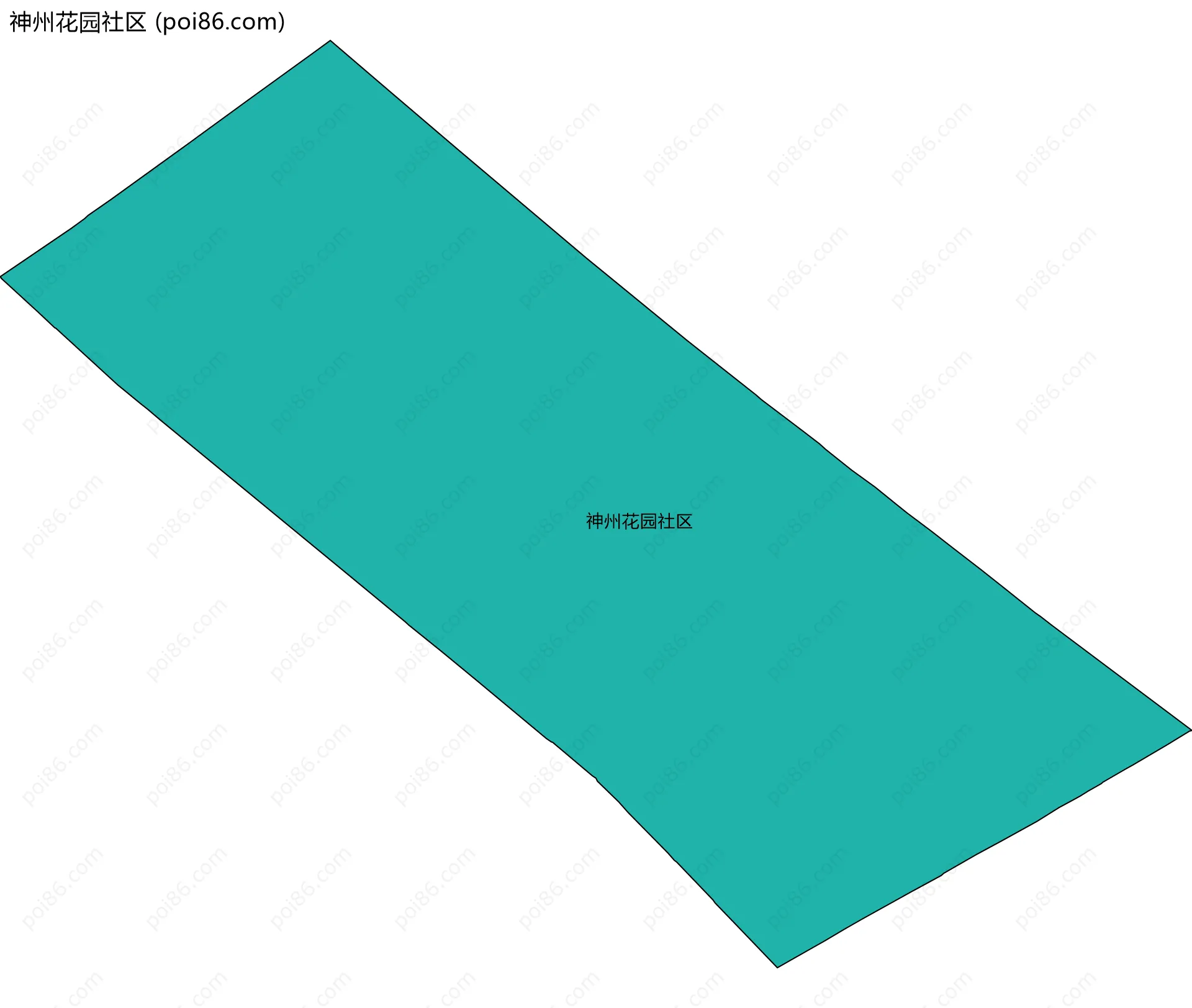 神州花园社区边界地图