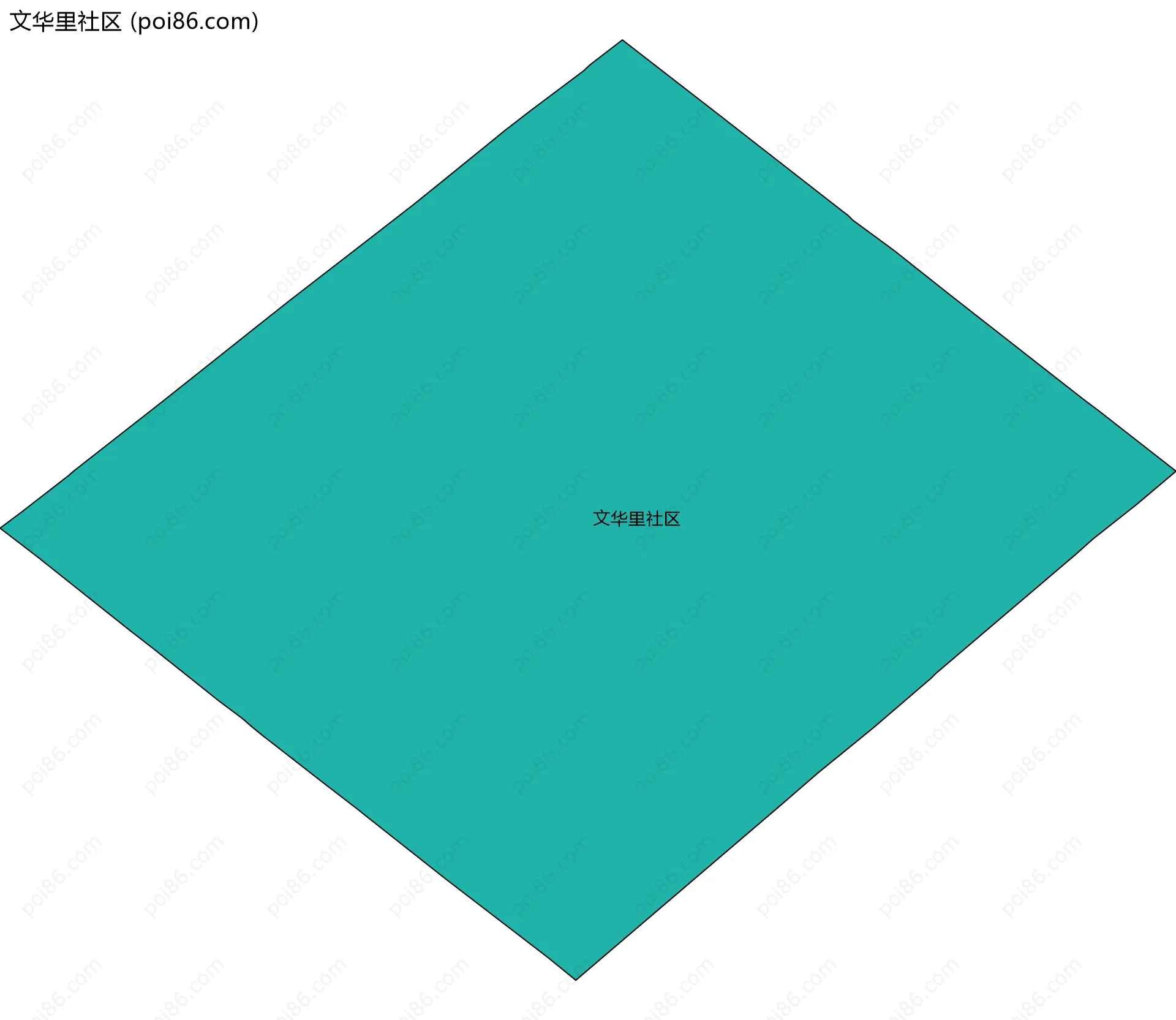 文华里社区边界地图