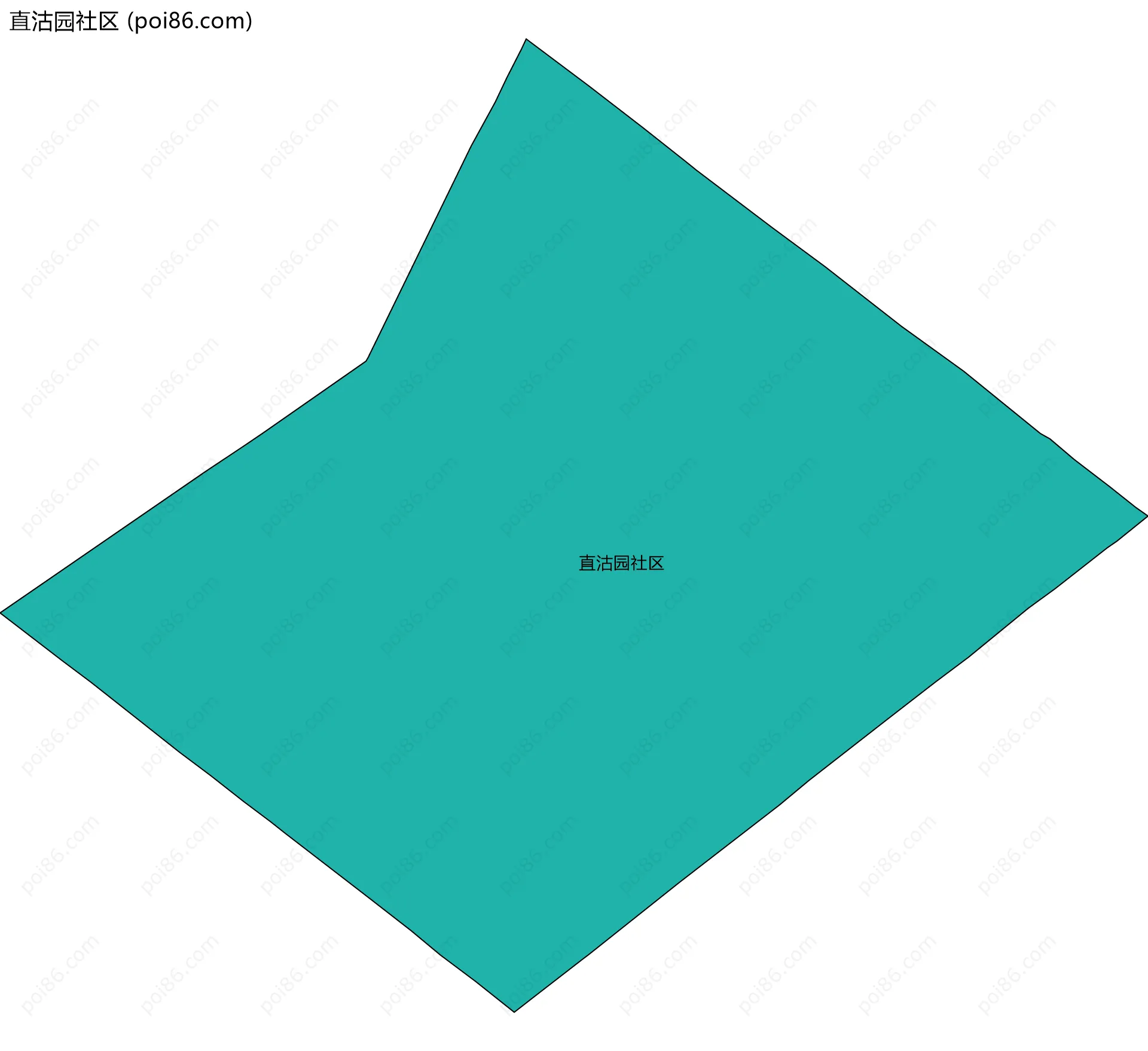 直沽园社区边界地图