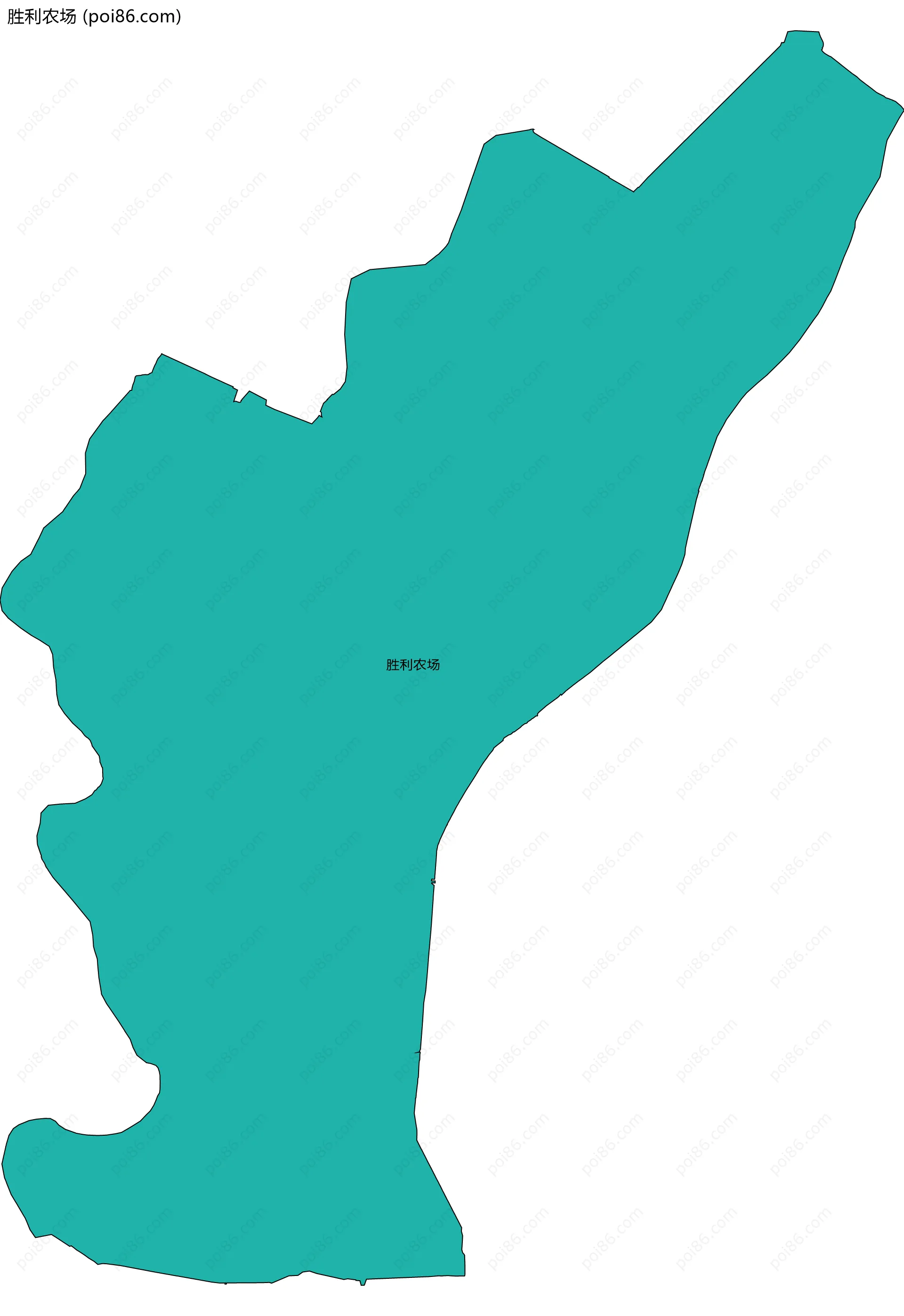 胜利农场边界地图