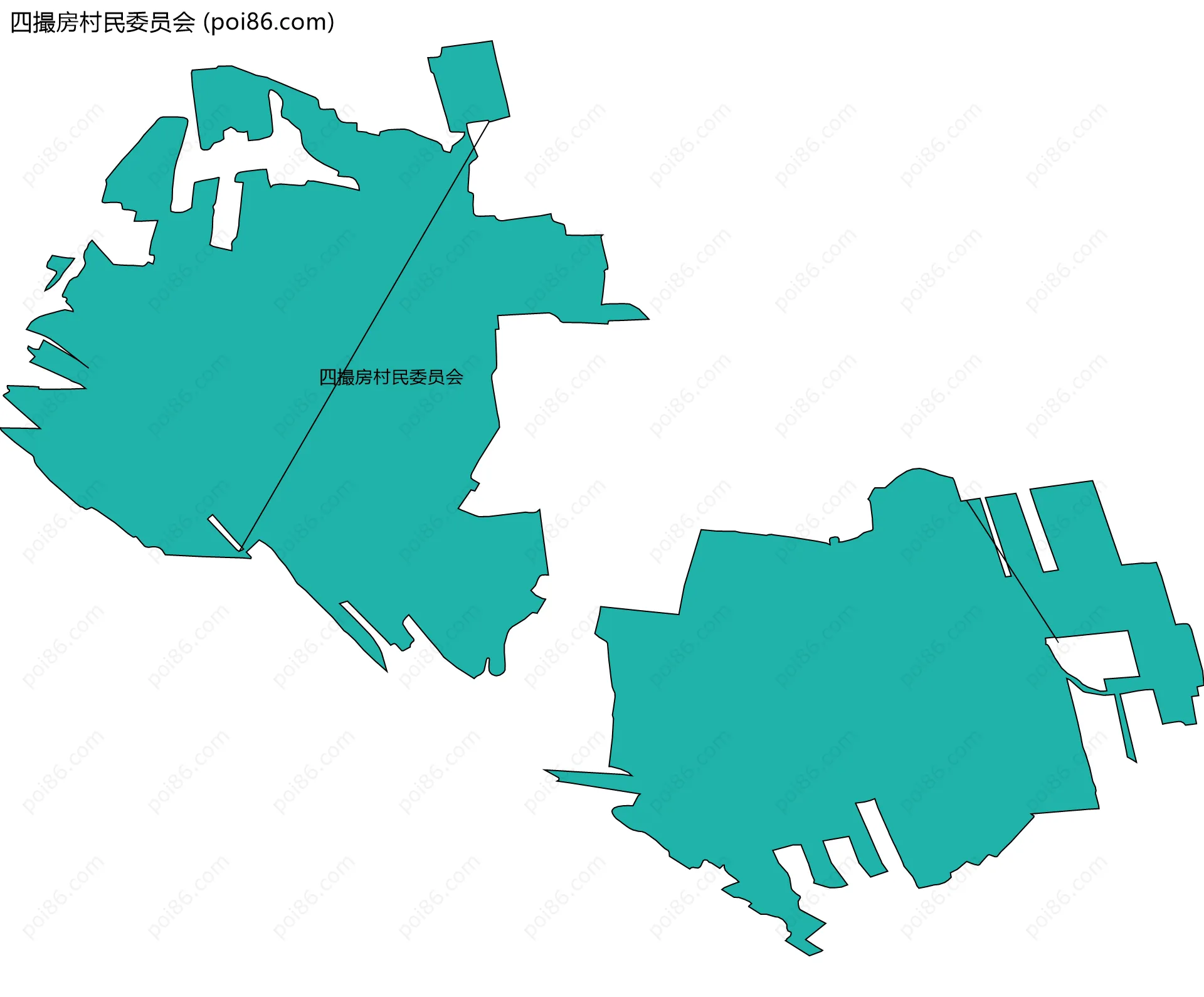 四撮房村民委员会边界地图