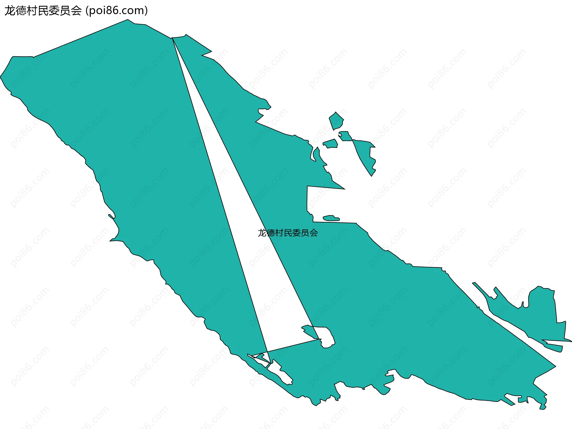 龙德村民委员会边界地图