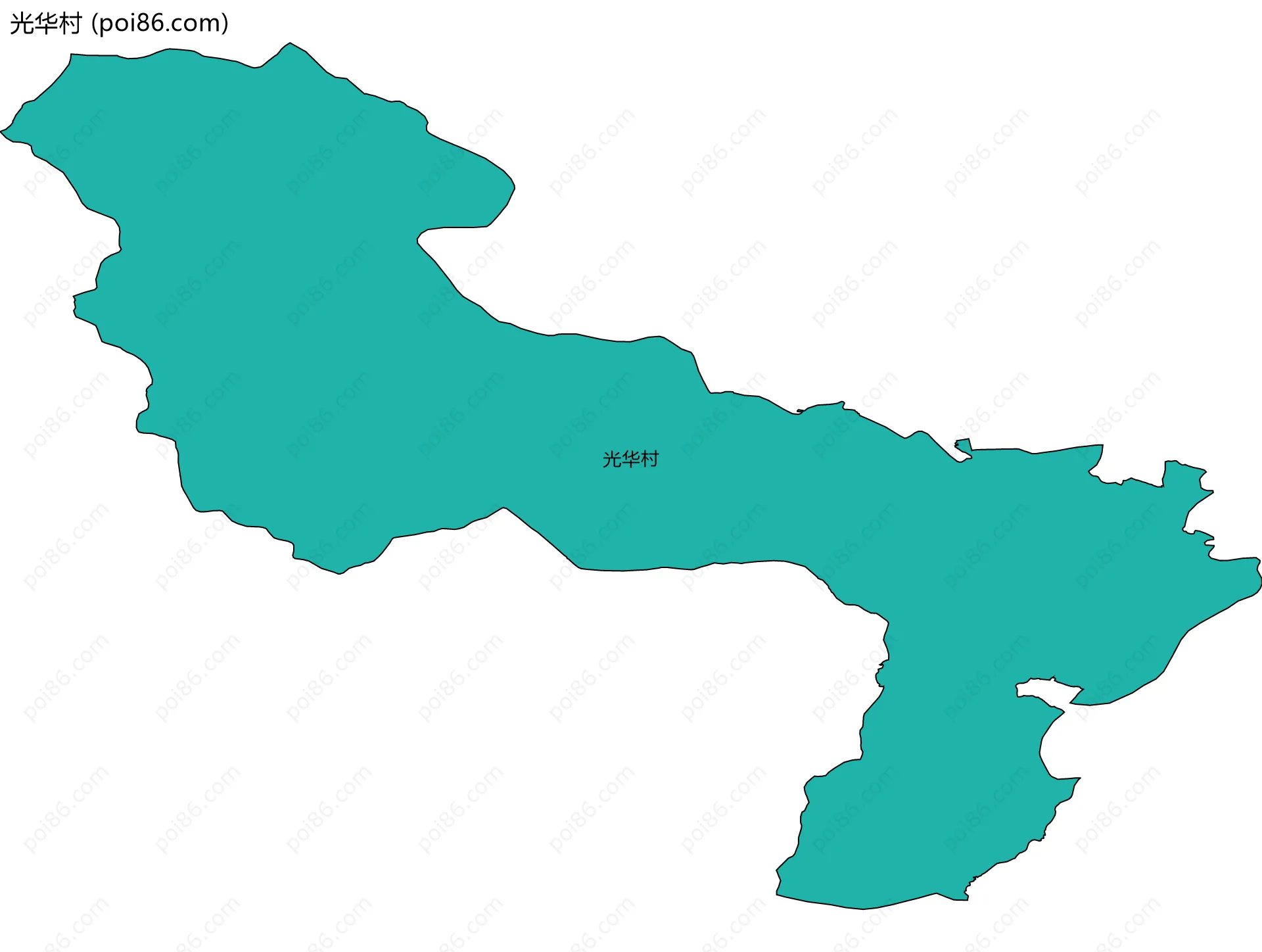 光华村边界地图