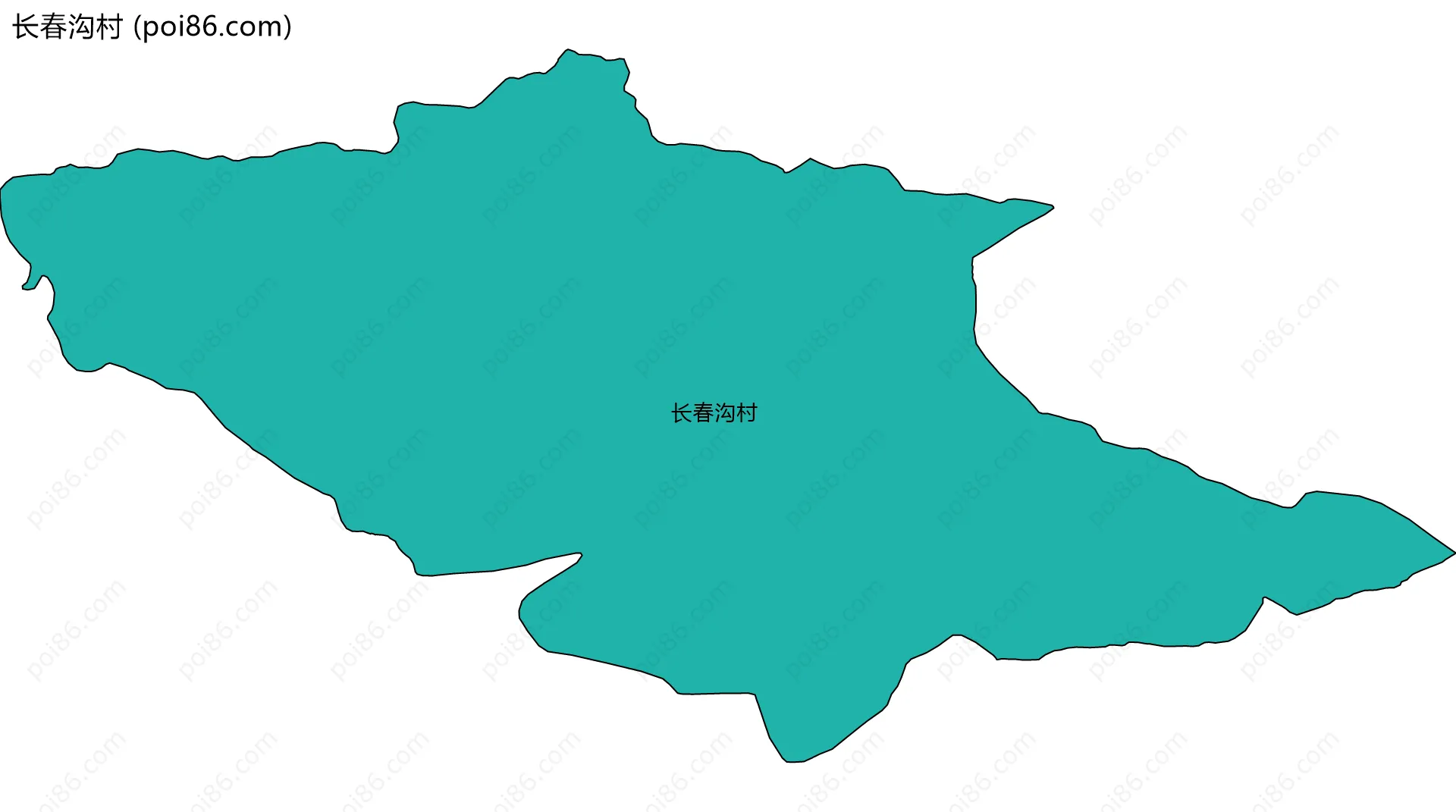 长春沟村边界地图