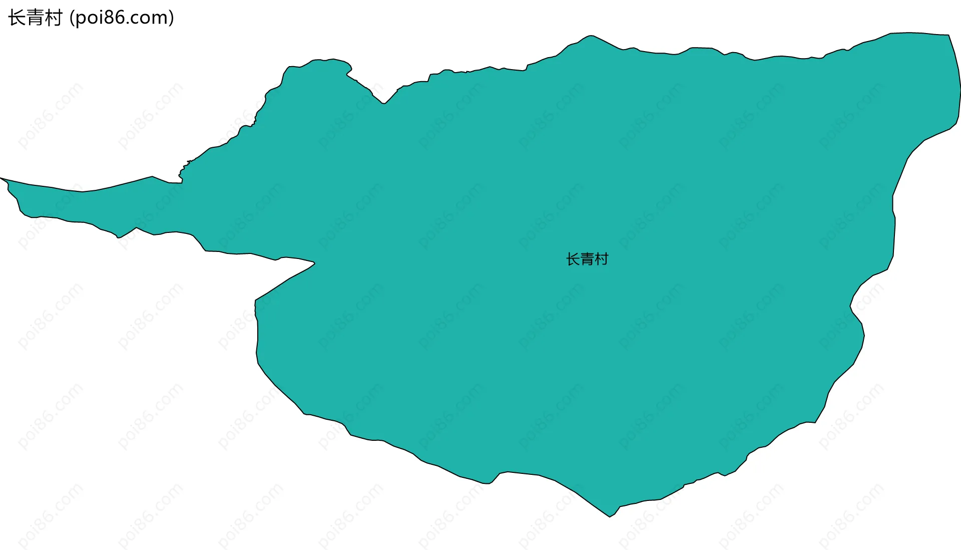 长青村边界地图