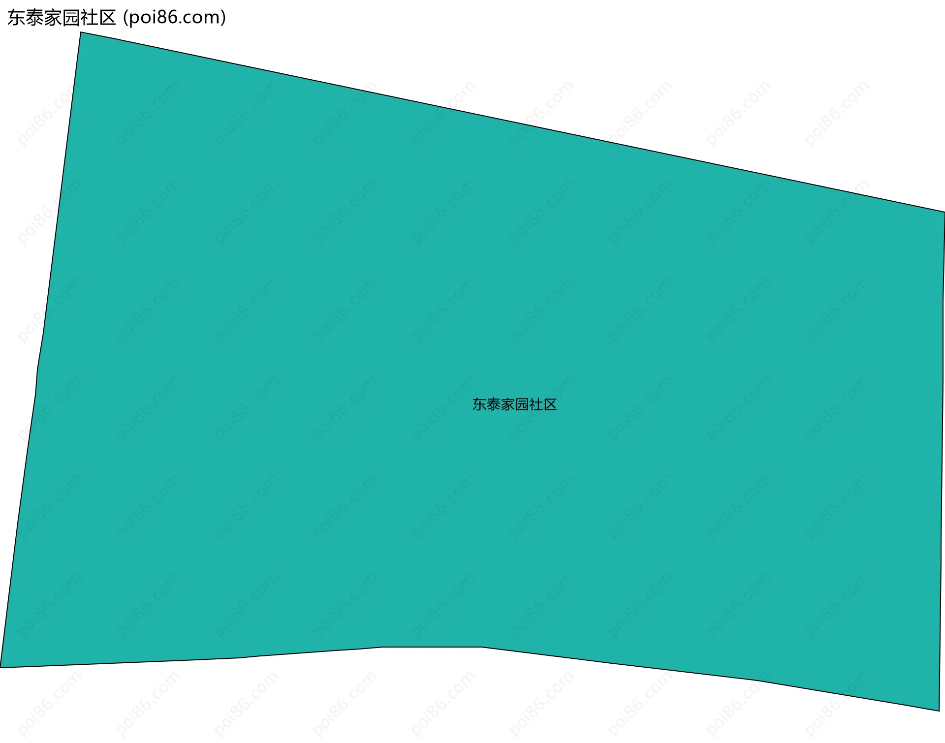 东泰家园社区边界地图