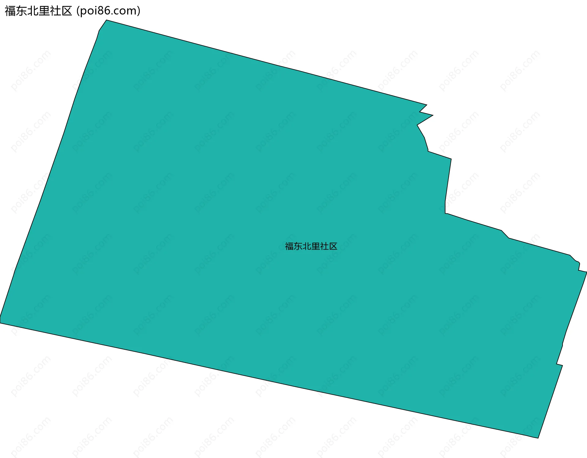福东北里社区边界地图