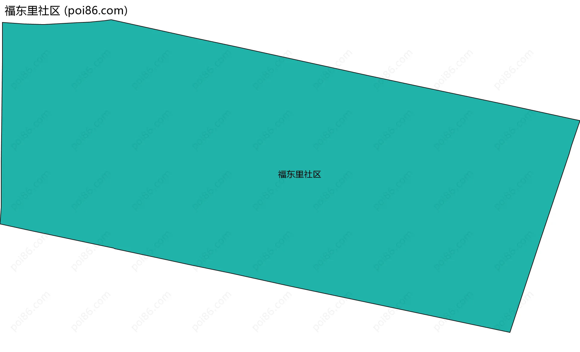 福东里社区边界地图