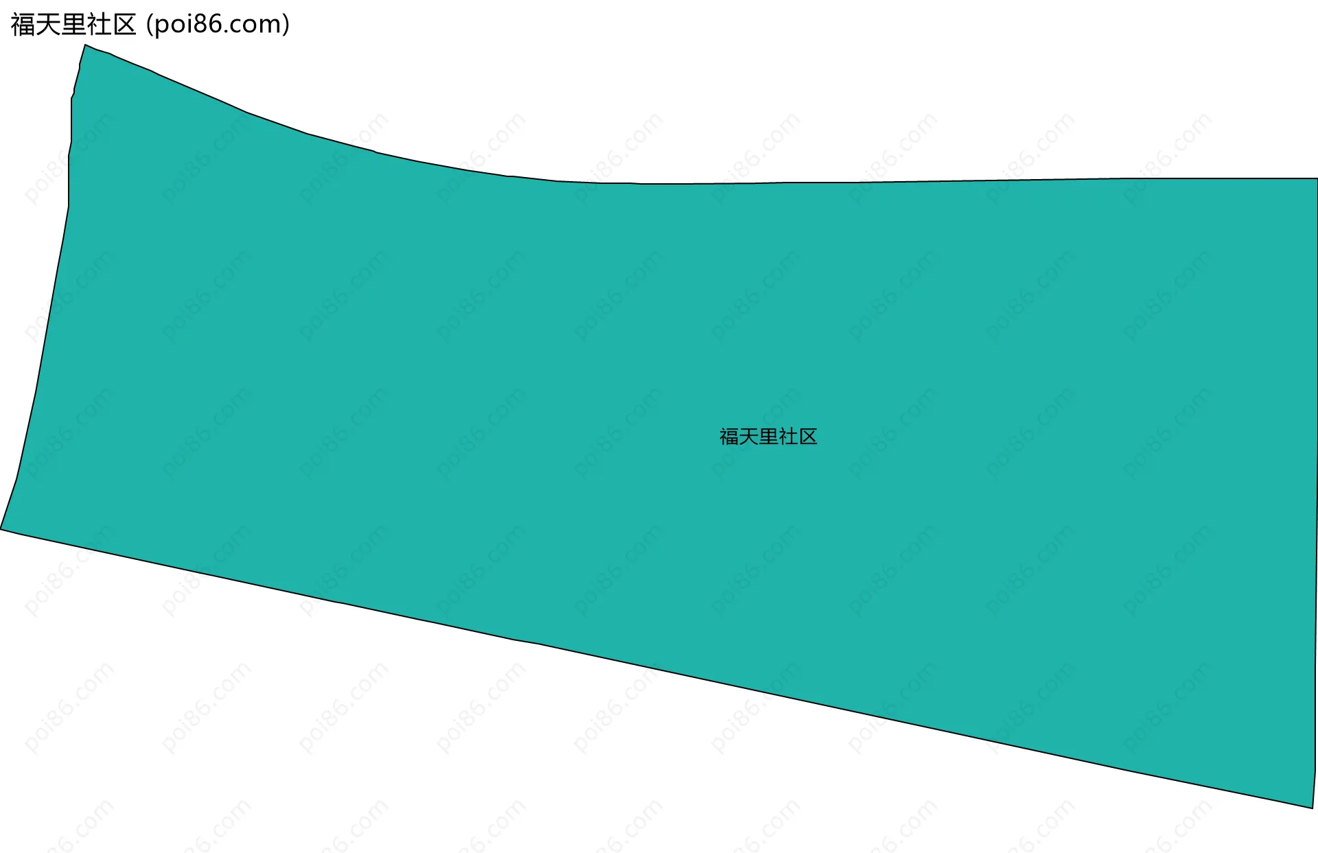 福天里社区边界地图