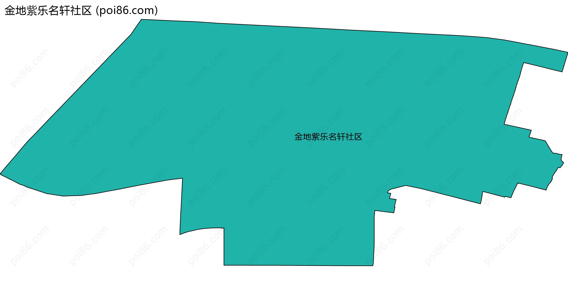 金地紫乐名轩社区边界地图