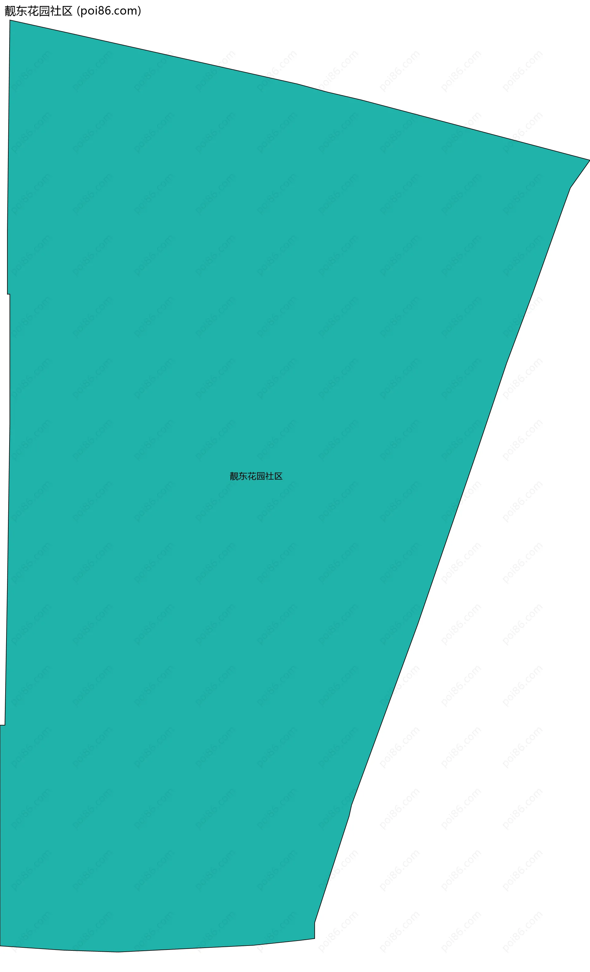 靓东花园社区边界地图