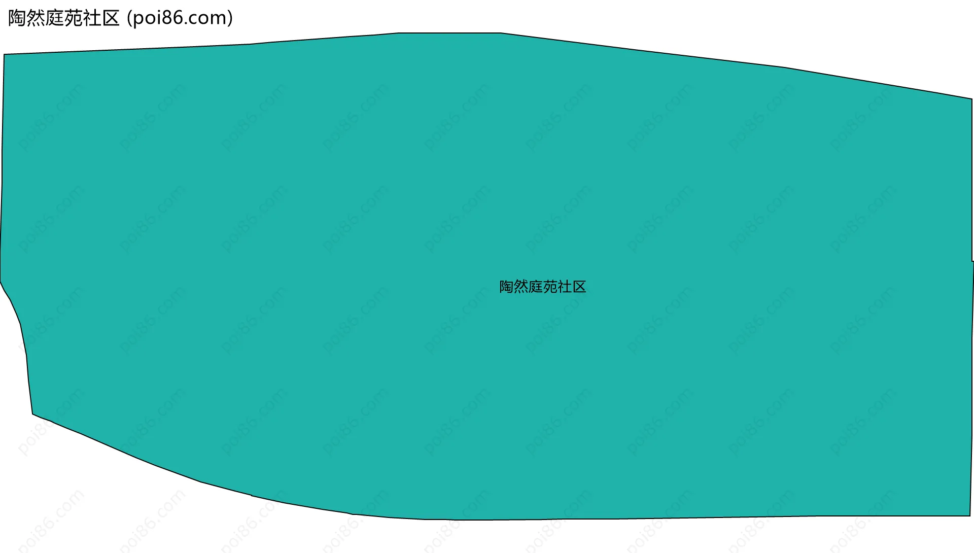 陶然庭苑社区边界地图