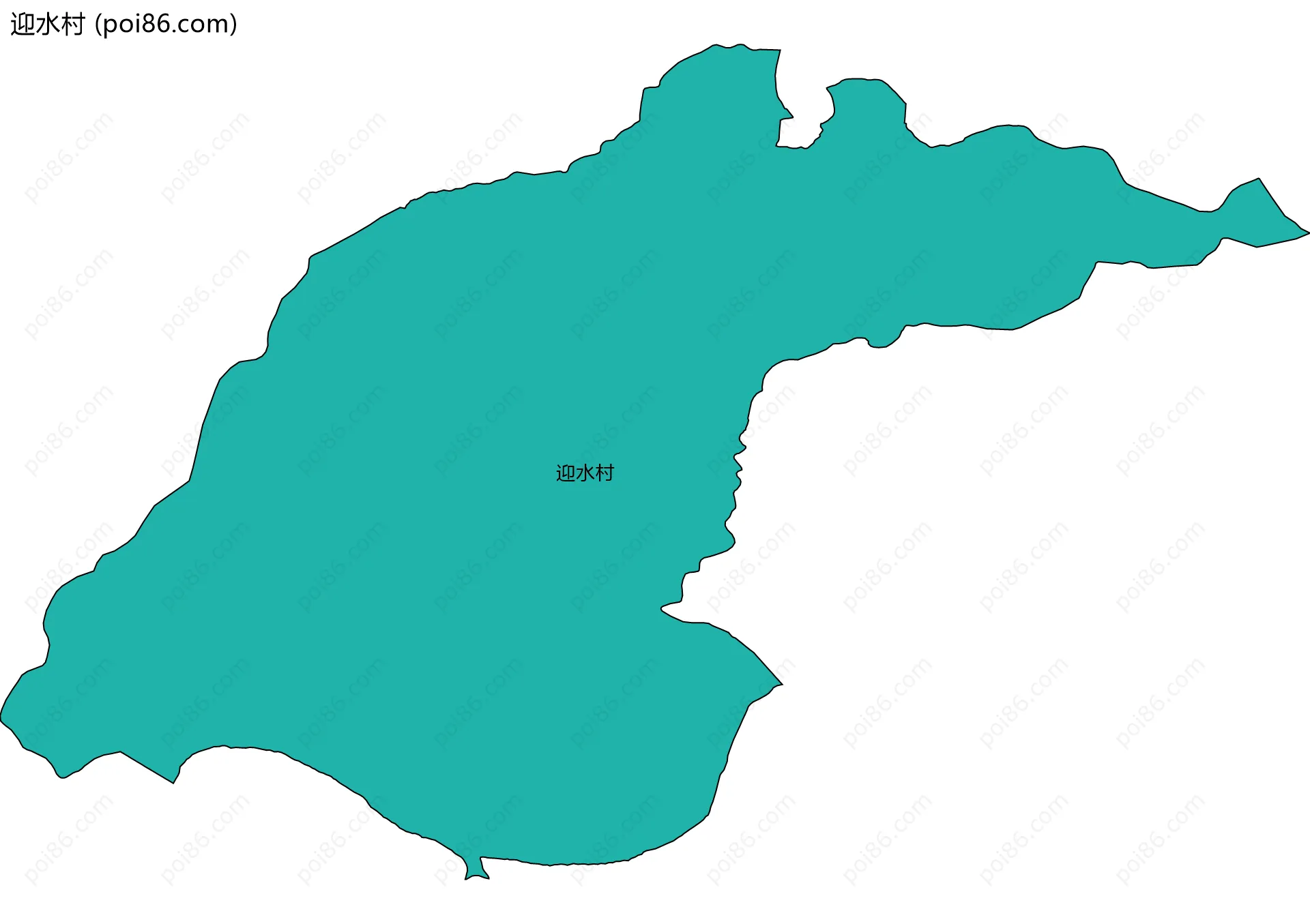迎水村边界地图