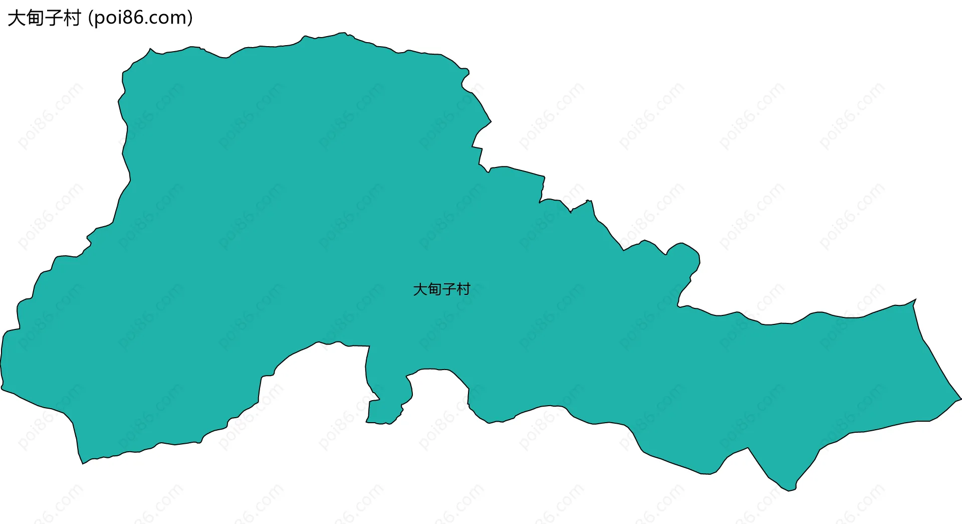 大甸子村边界地图