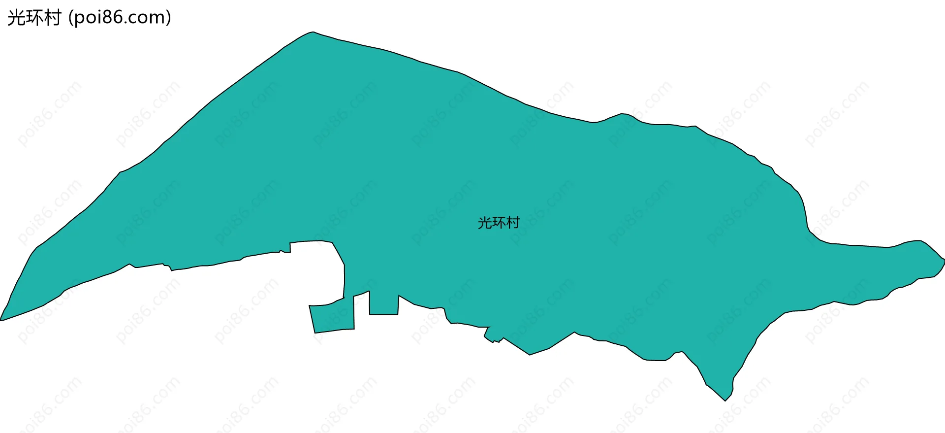 光环村边界地图