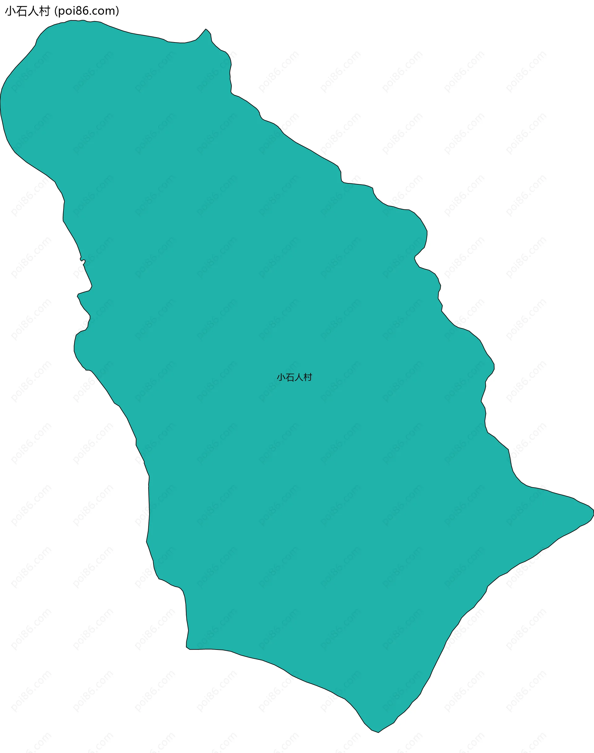 小石人村边界地图