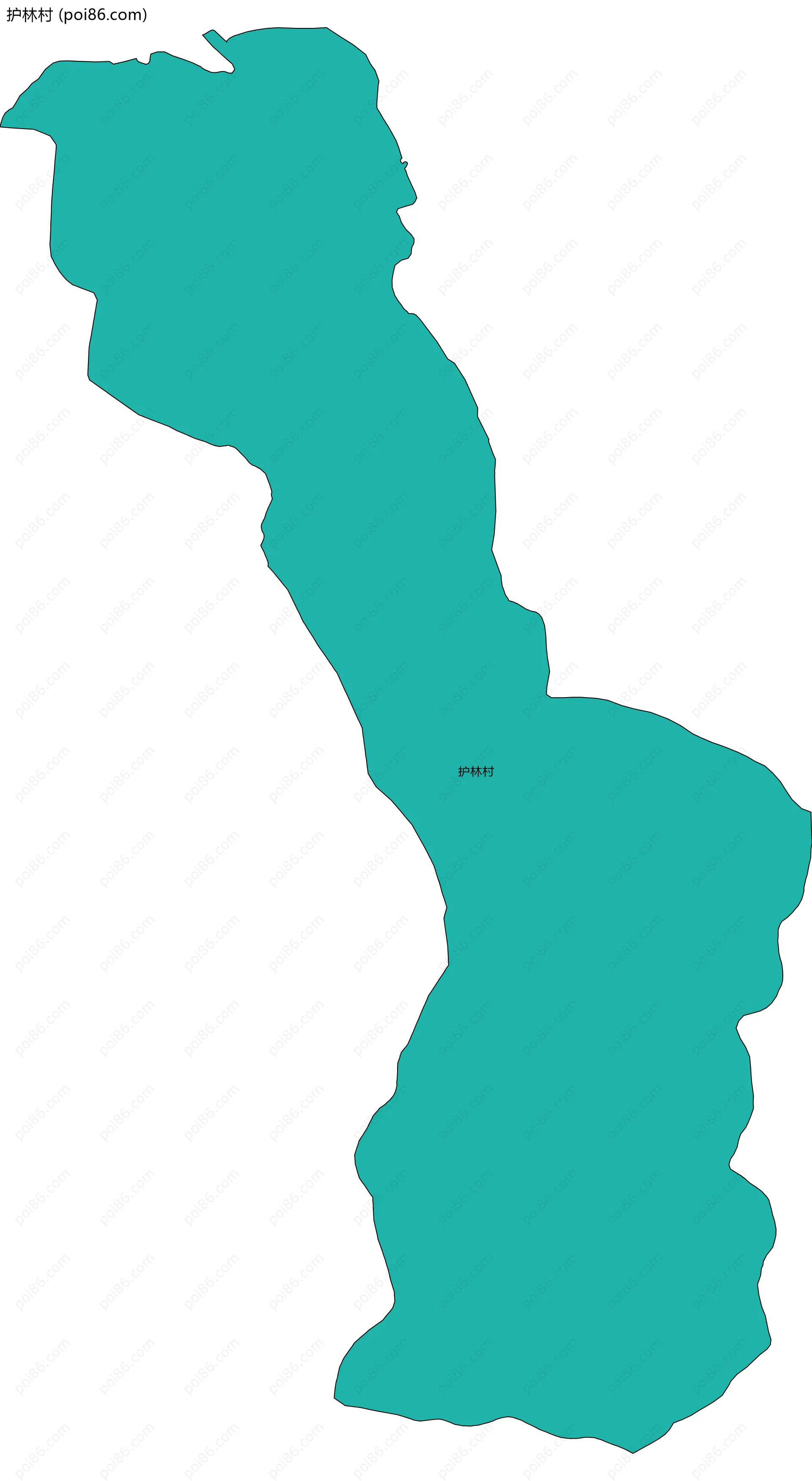 护林村边界地图