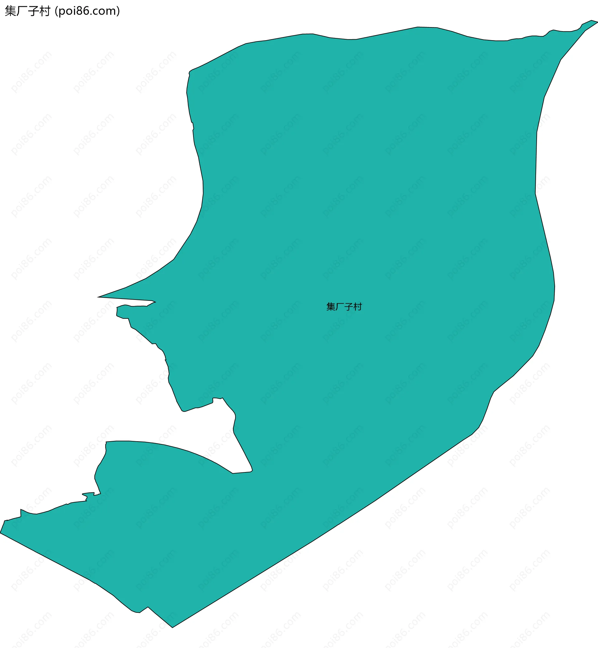 集厂子村边界地图