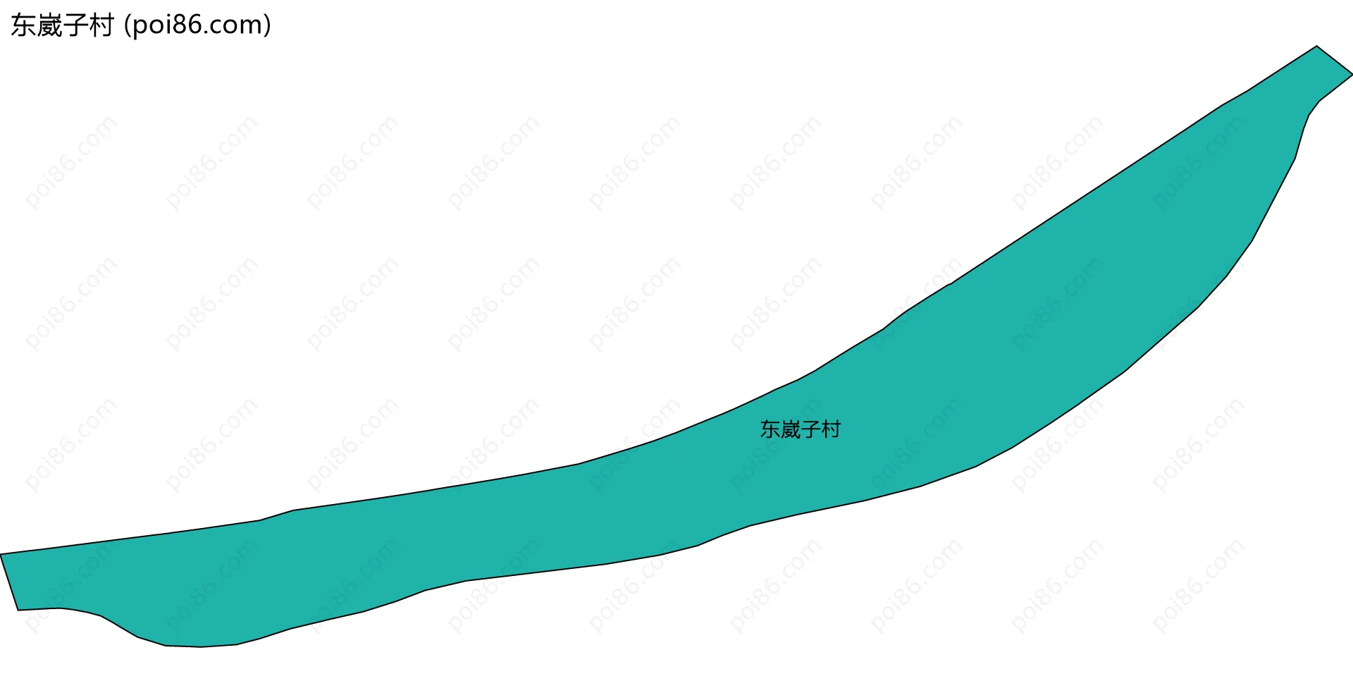 东崴子村边界地图