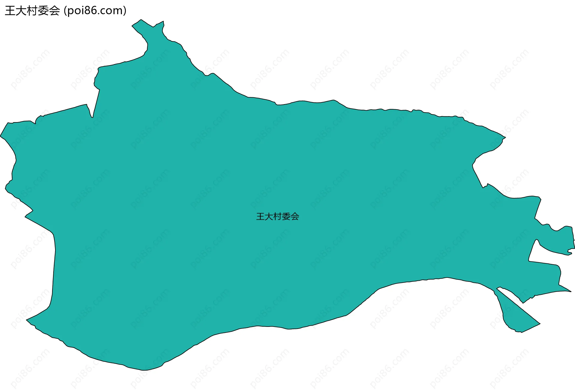 王大村委会边界地图