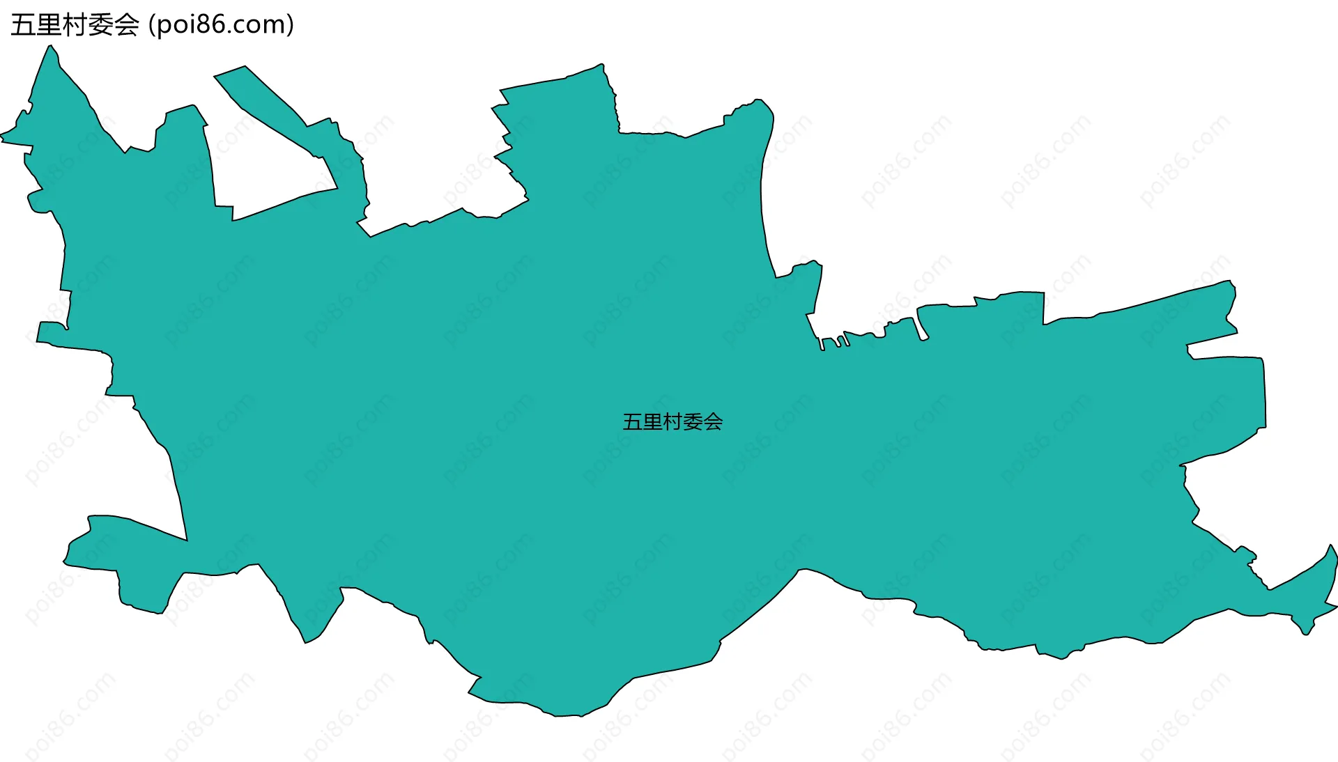 五里村委会边界地图