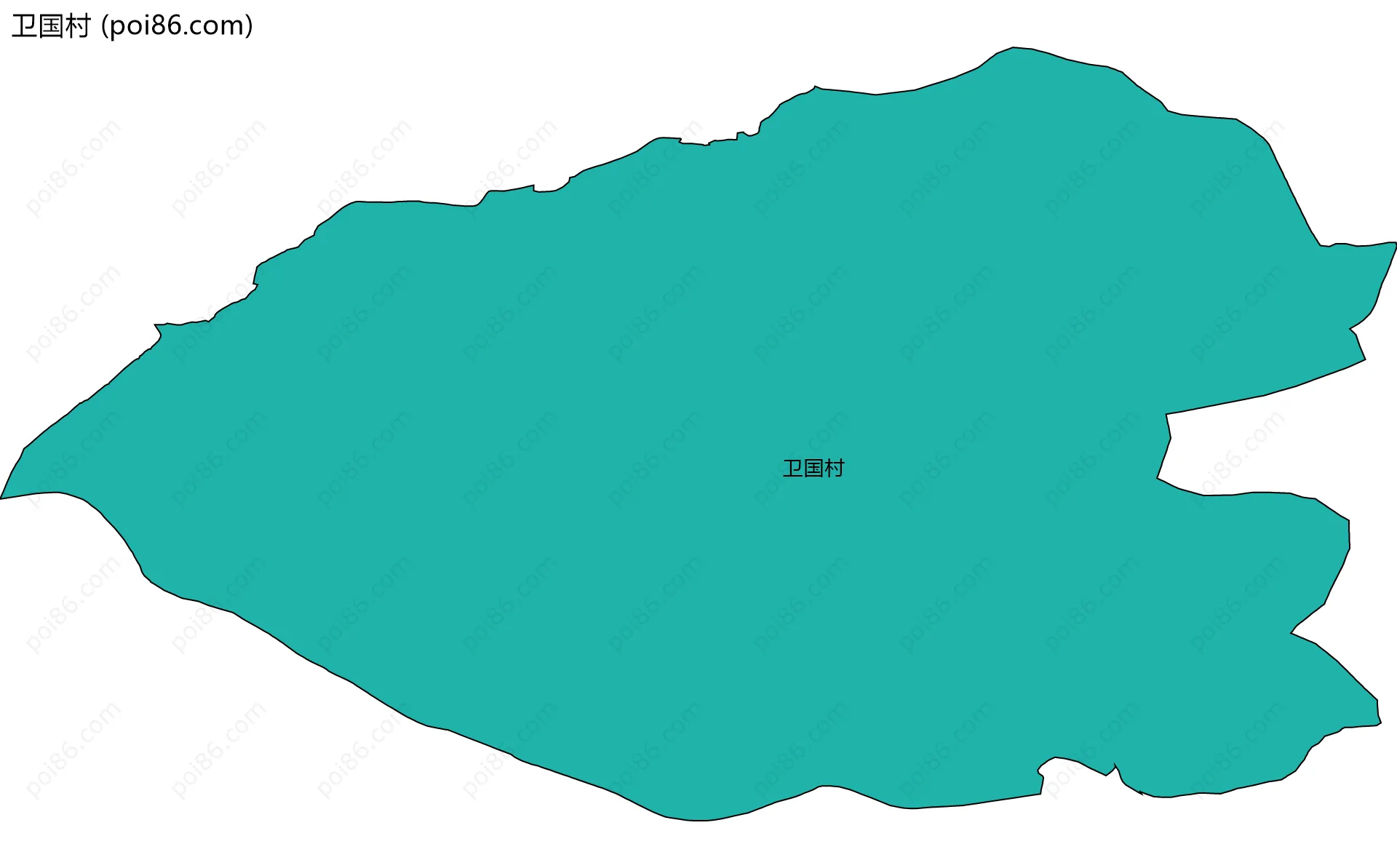 卫国村边界地图