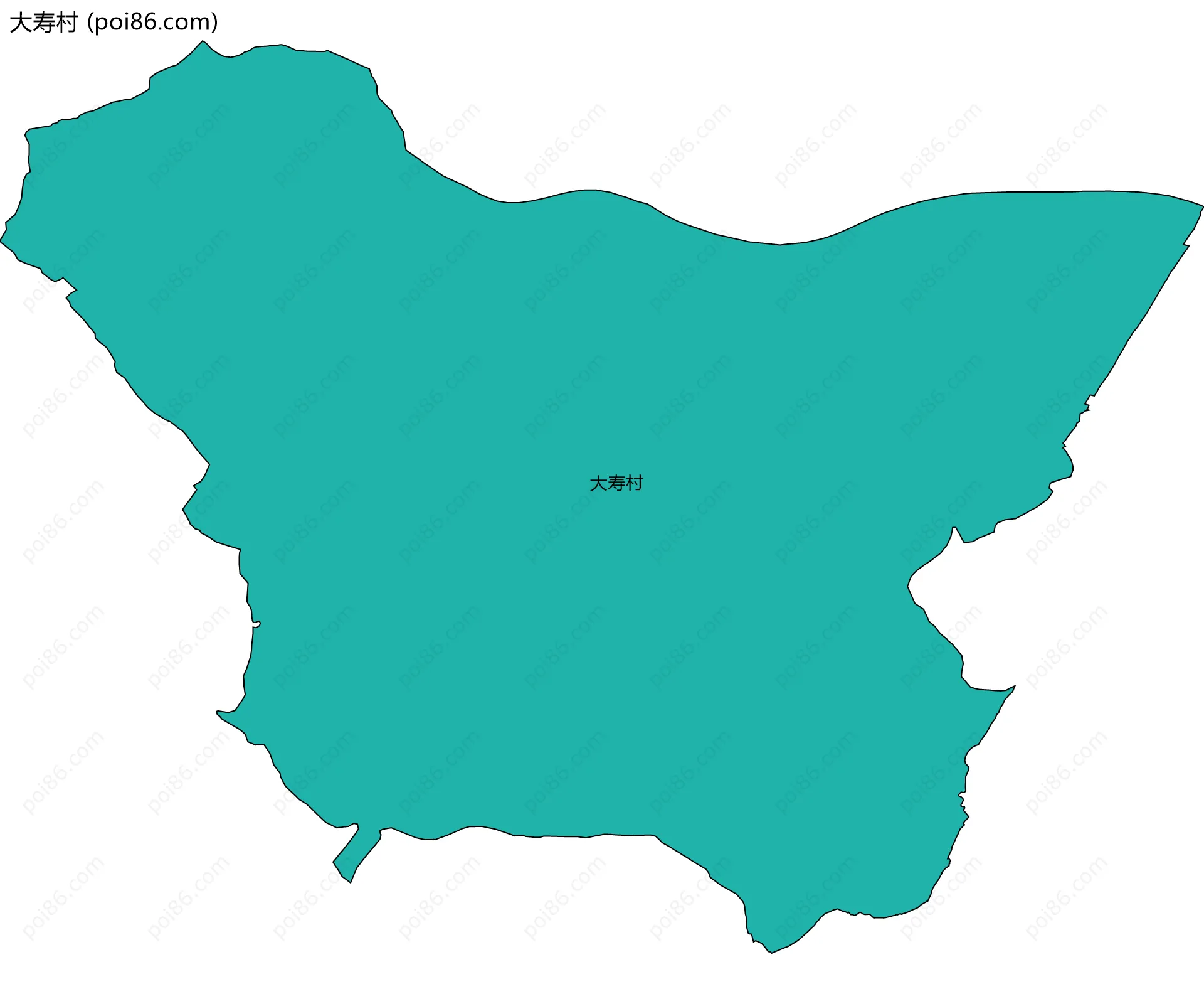 大寿村边界地图