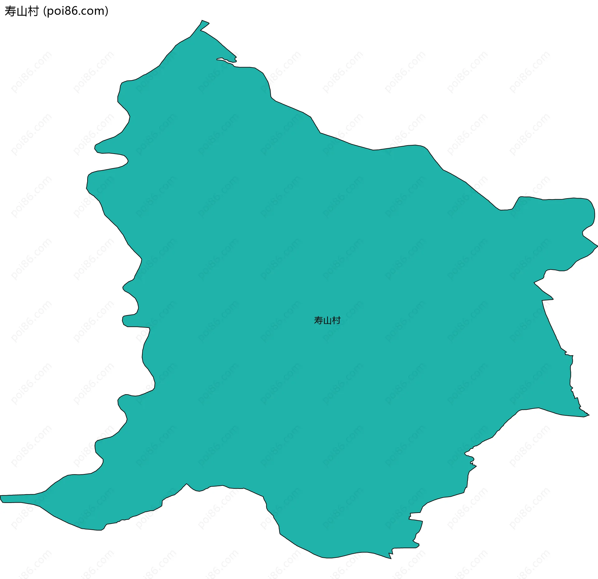 寿山村边界地图