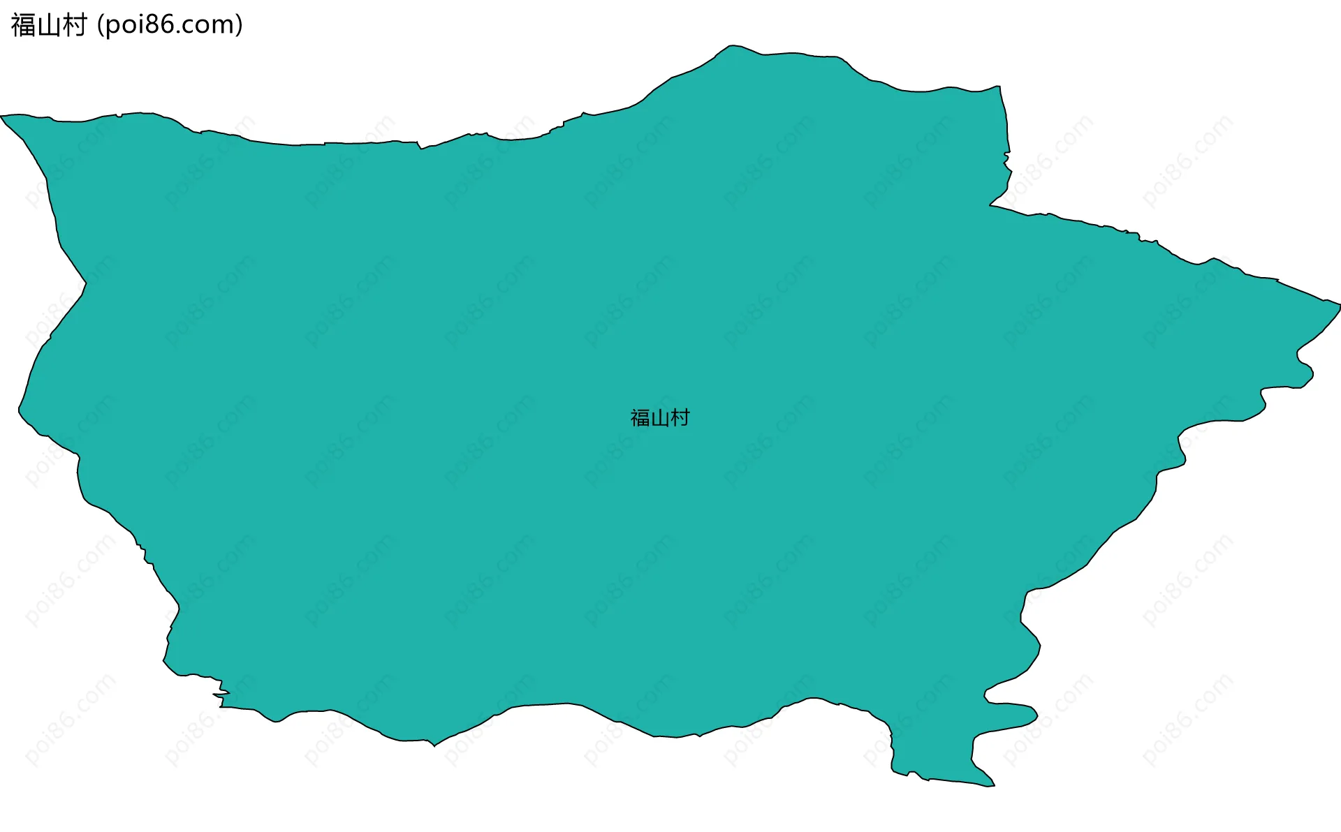 福山村边界地图