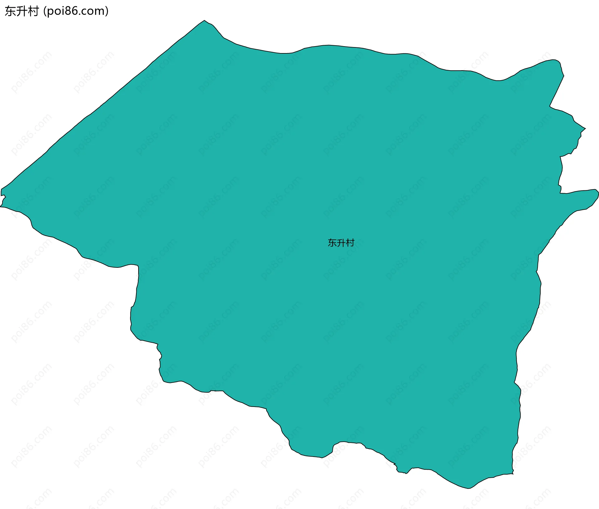 东升村边界地图