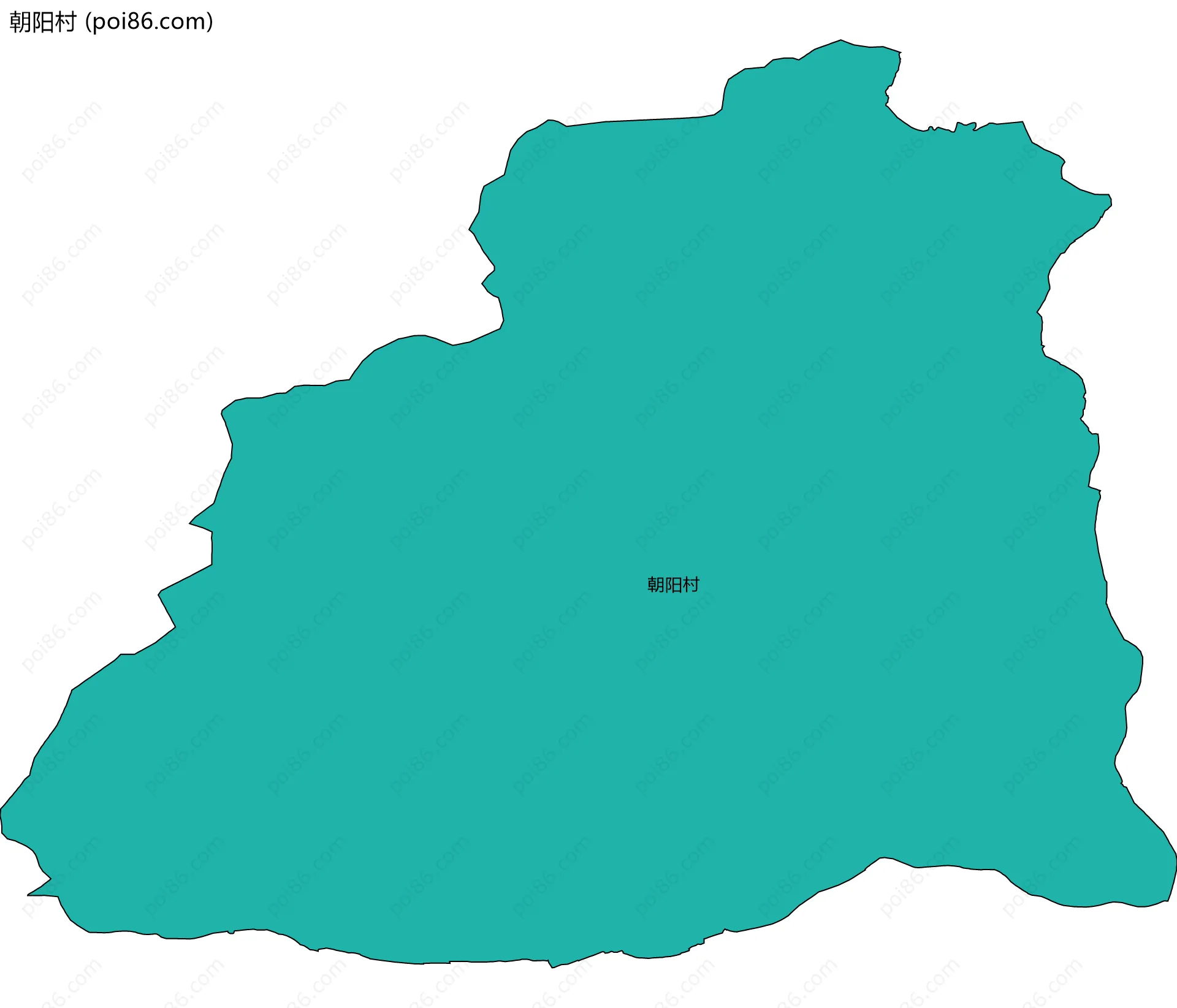 朝阳村边界地图