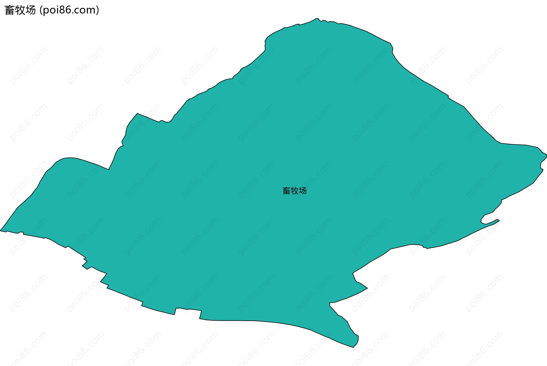 畜牧场边界地图