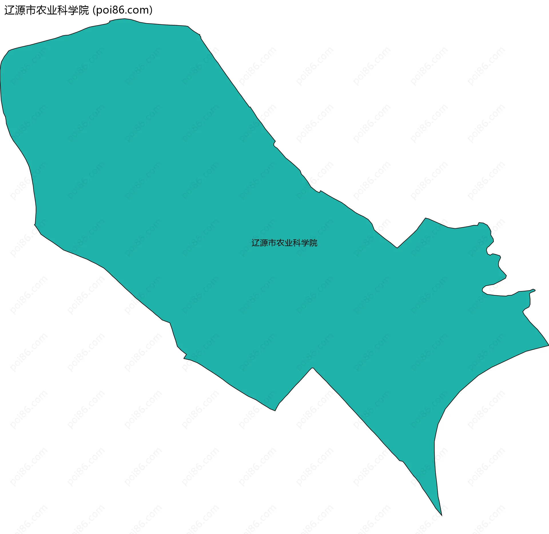 辽源市农业科学院边界地图