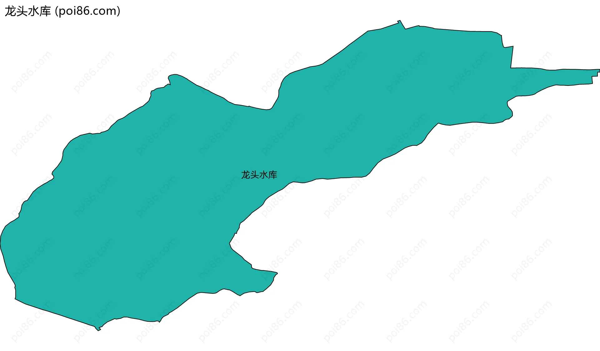 龙头水库边界地图