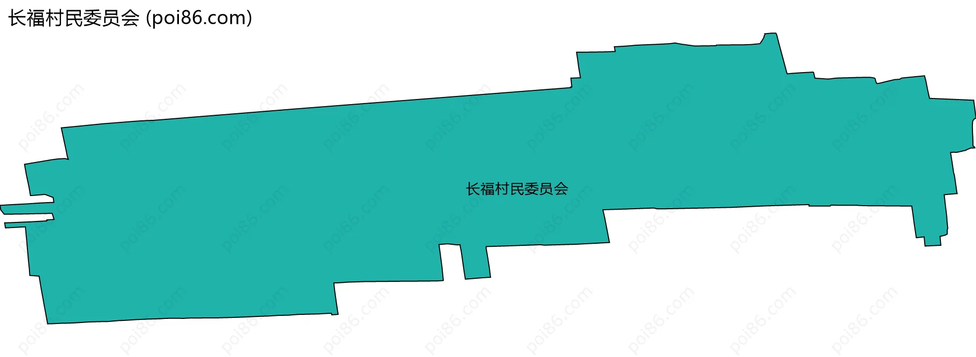 长福村民委员会边界地图