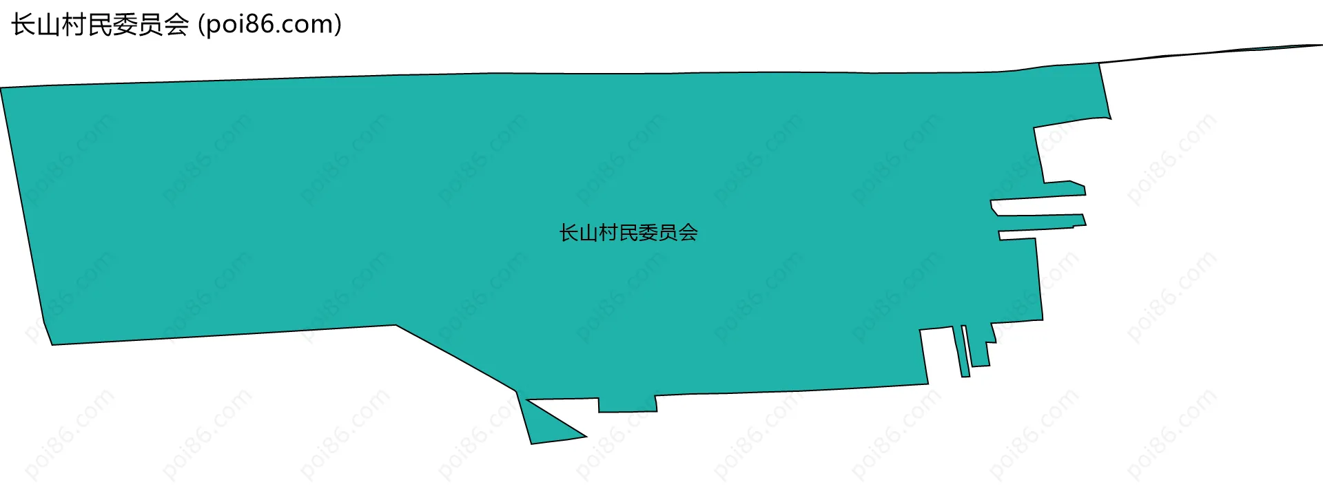 长山村民委员会边界地图